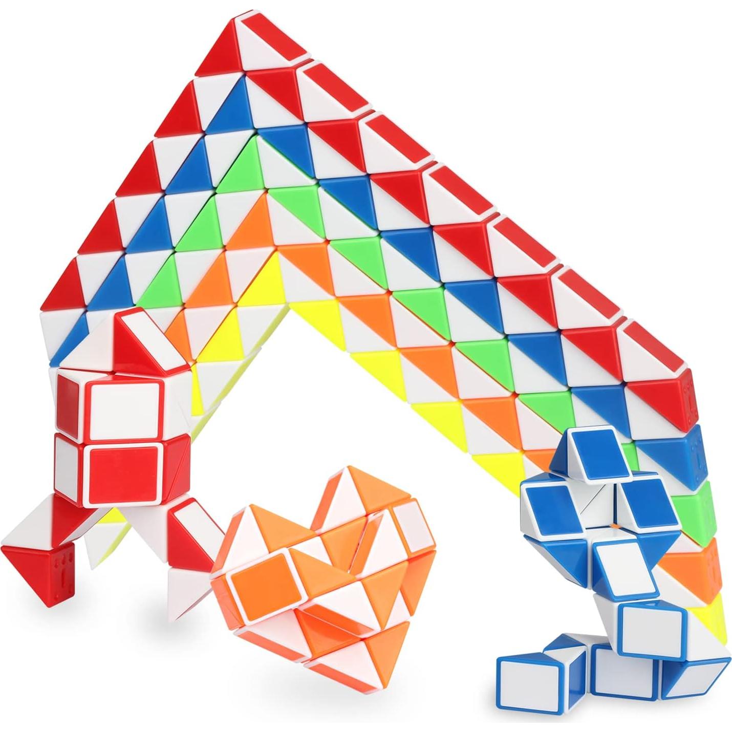 Ganowo 18 Piezas Cubo de Serpiente Fidget Juguetes para Niños