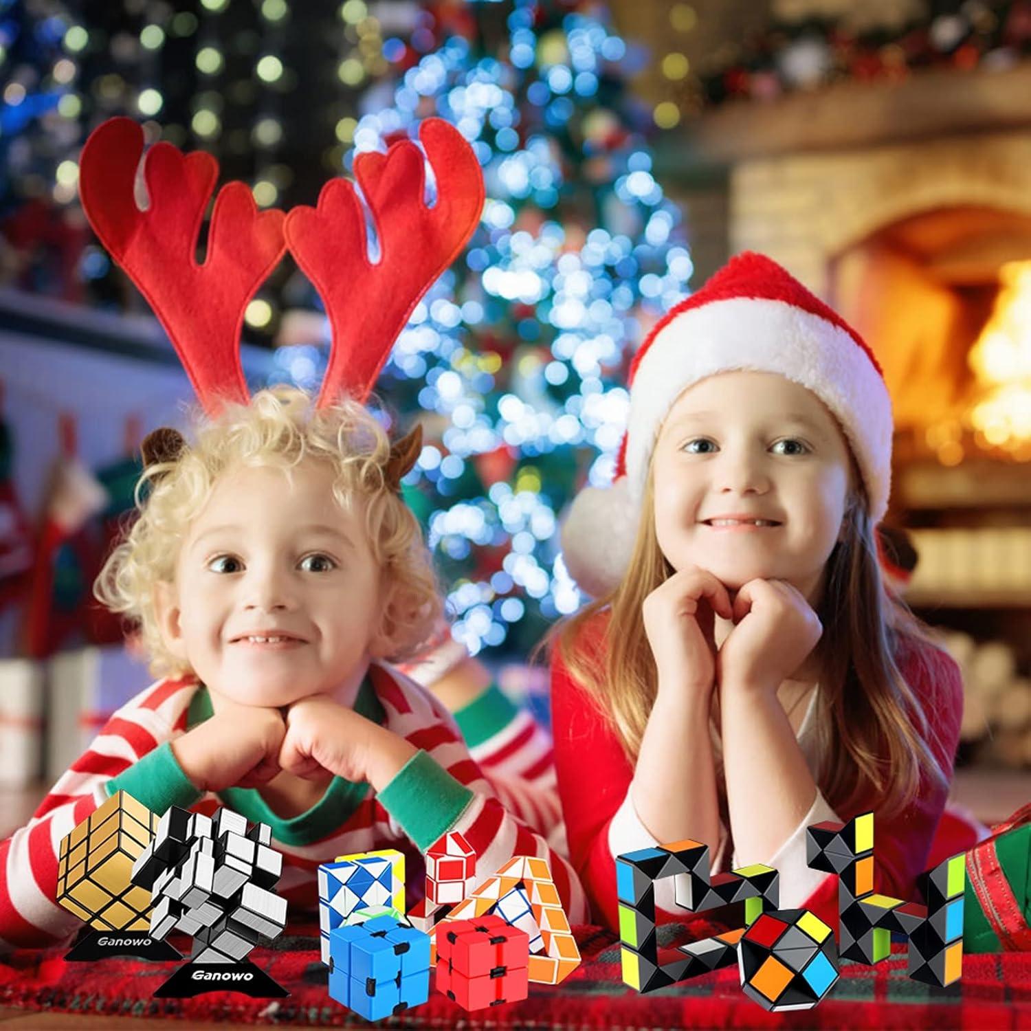 Ganowo 18 Piezas Cubo de Serpiente Fidget Juguetes para Niños