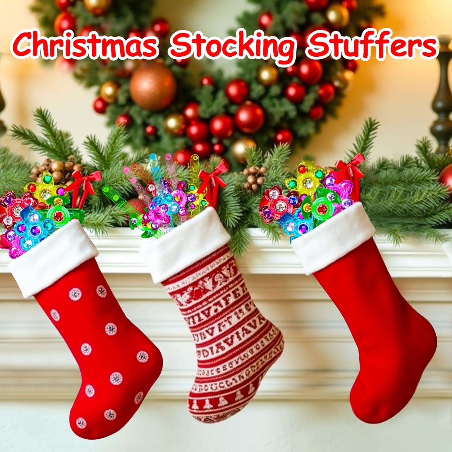 24 Pulseras Fidget LED Brillantes Thremhoo para Niños