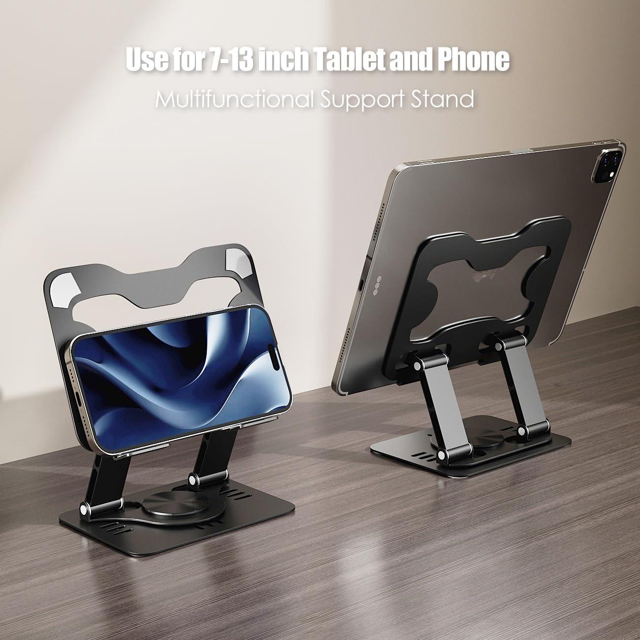 Soporte para Tableta ProElife Ajustable 360° Metal Negro 7-13"