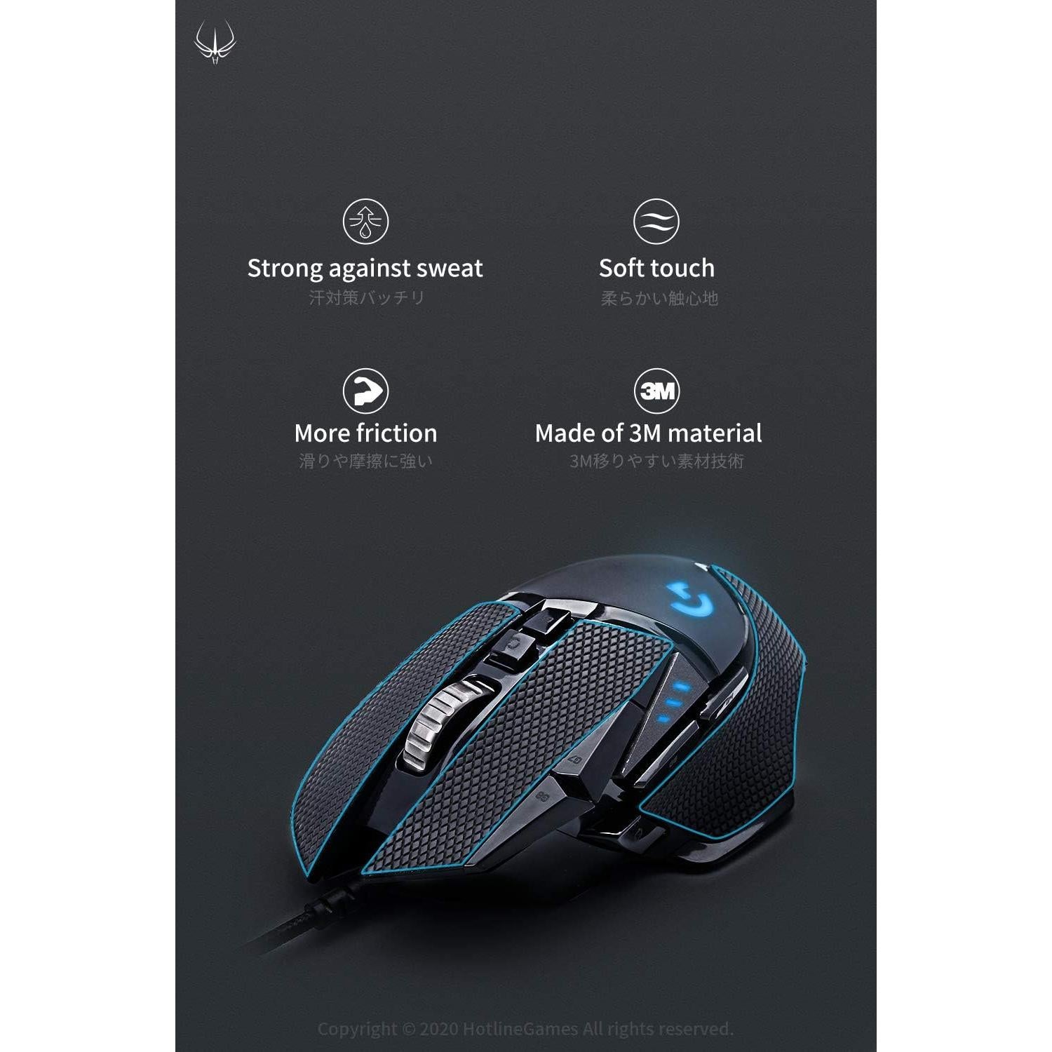 Cinta Antideslizante HOTLINEGAMES para Logitech G Pro 2 - 18g