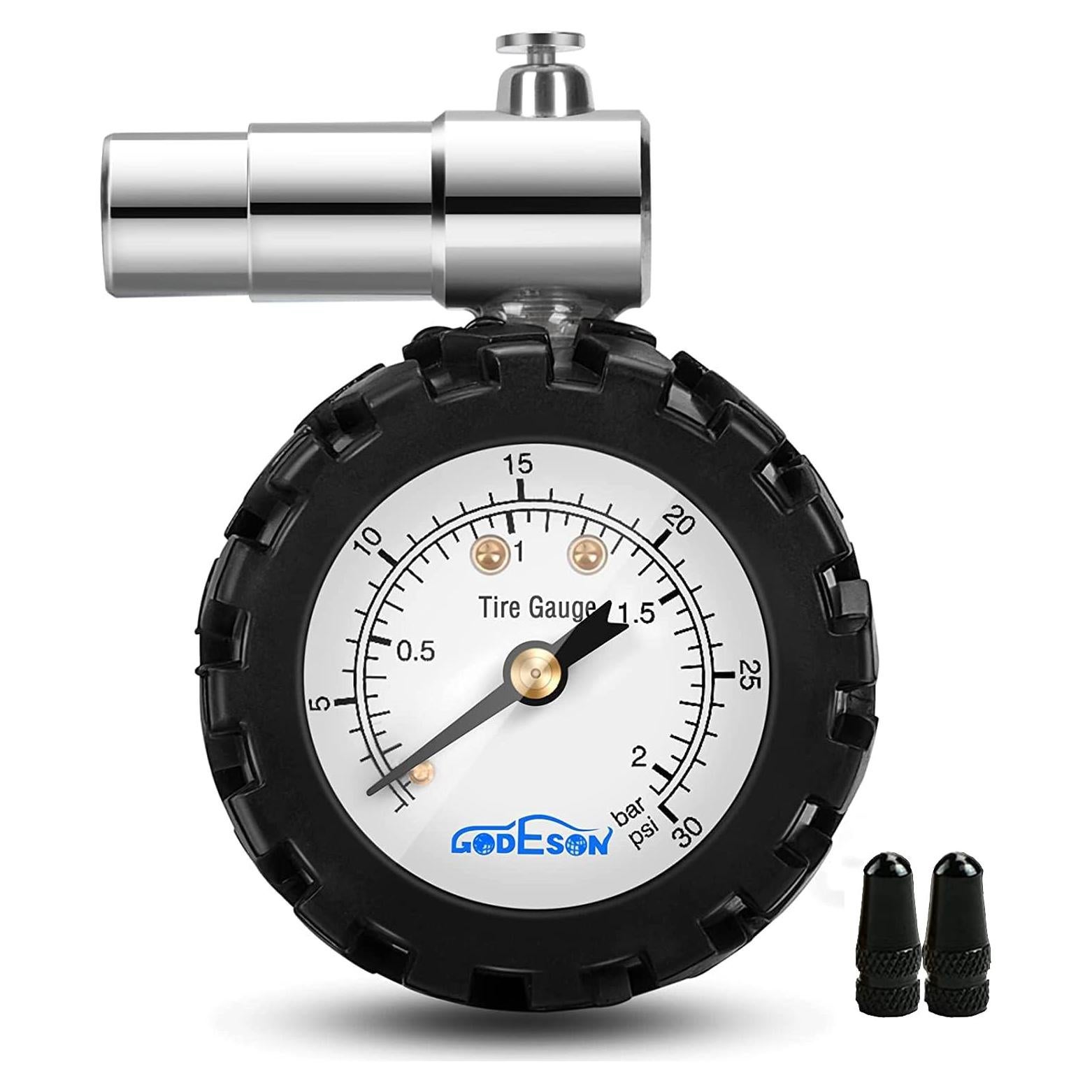 Medidor de Presión de Neumáticos GODESON Presta 0-30PSI