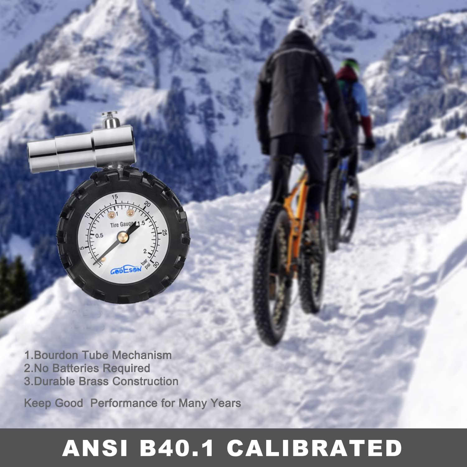 Medidor de Presión de Neumáticos GODESON Presta 0-30PSI