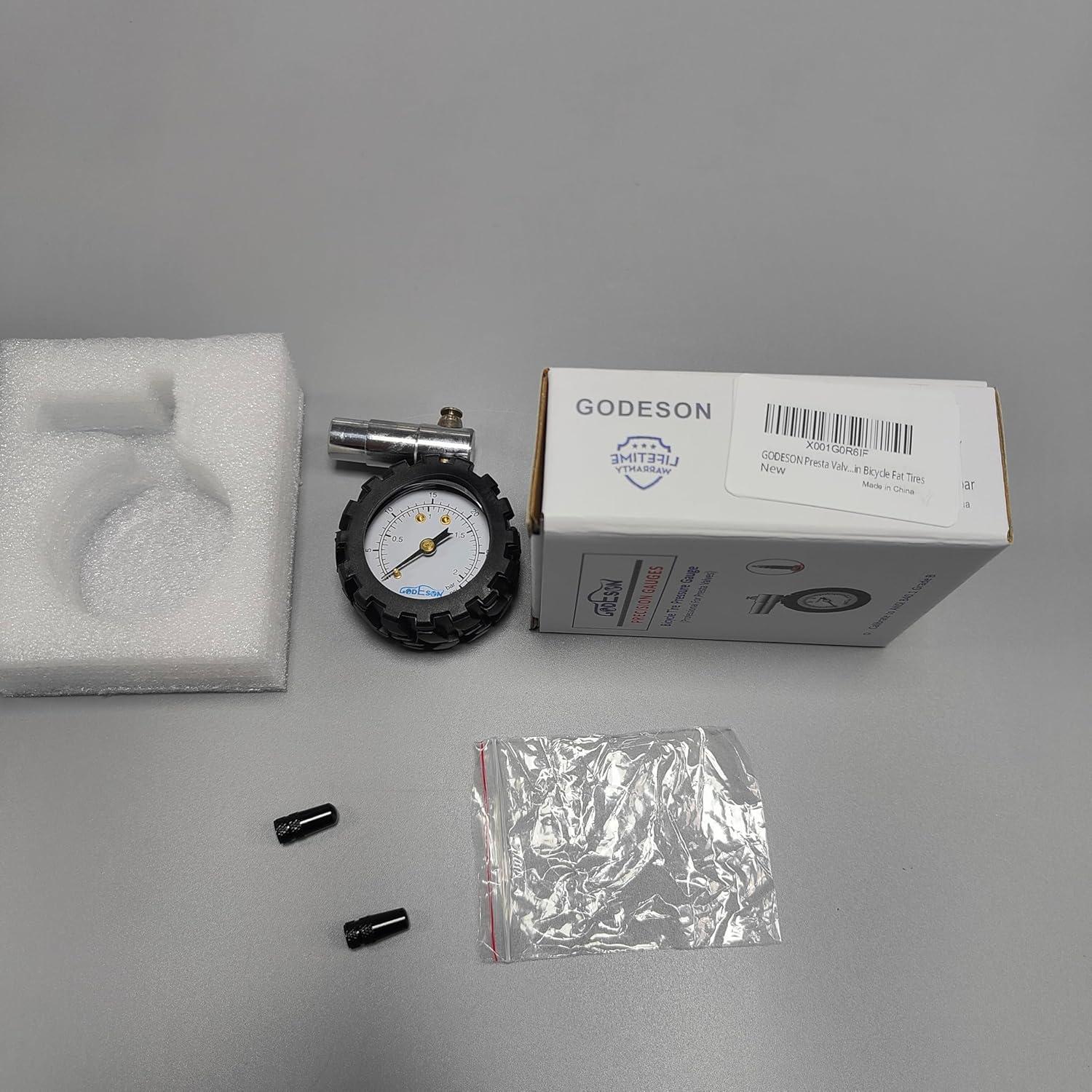 Medidor de Presión de Neumáticos GODESON Presta 0-30PSI