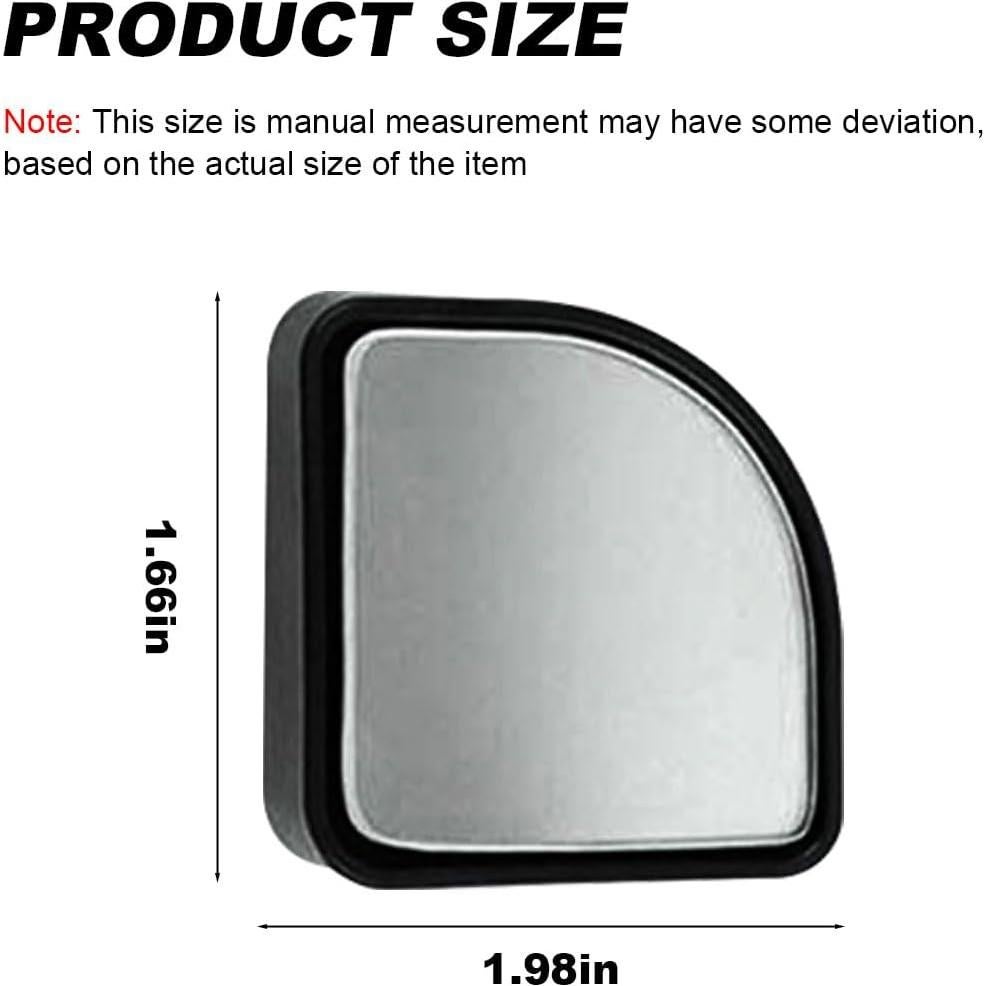 Espejo de Punto Ciego Convexo BDZMC 360° Ajustable Negro