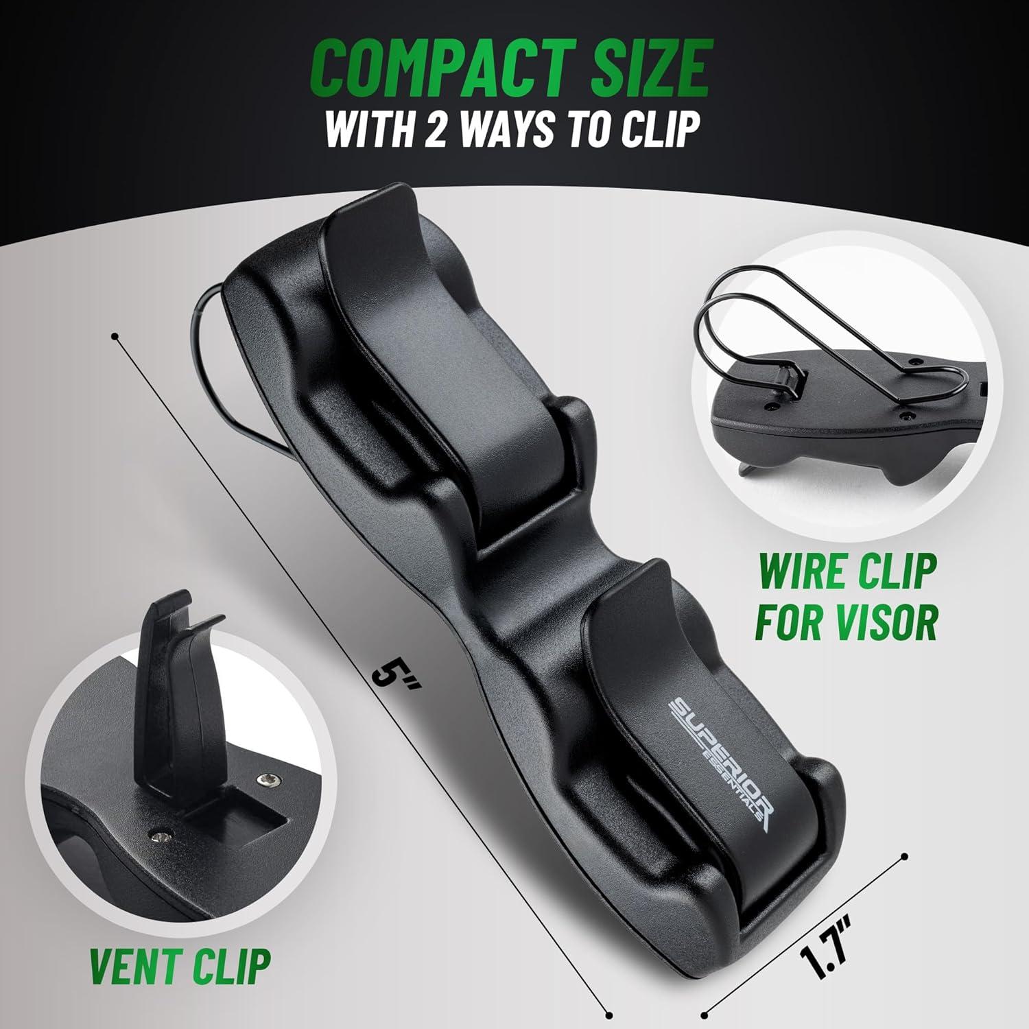 Soporte de Gafas de Sol para Visera de Coche Superior Essentials