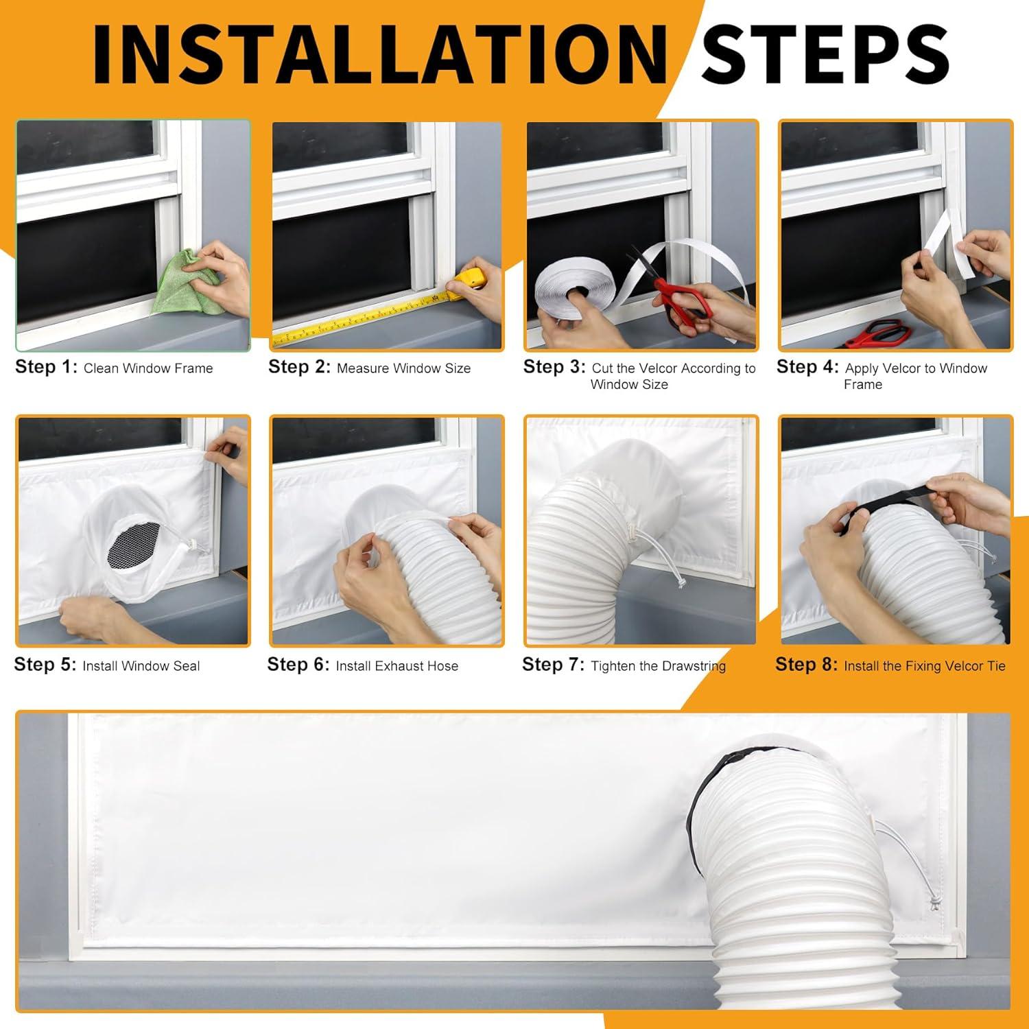 Kit de Sello de Ventana LBG para Aire Acondicionado 10x102cm