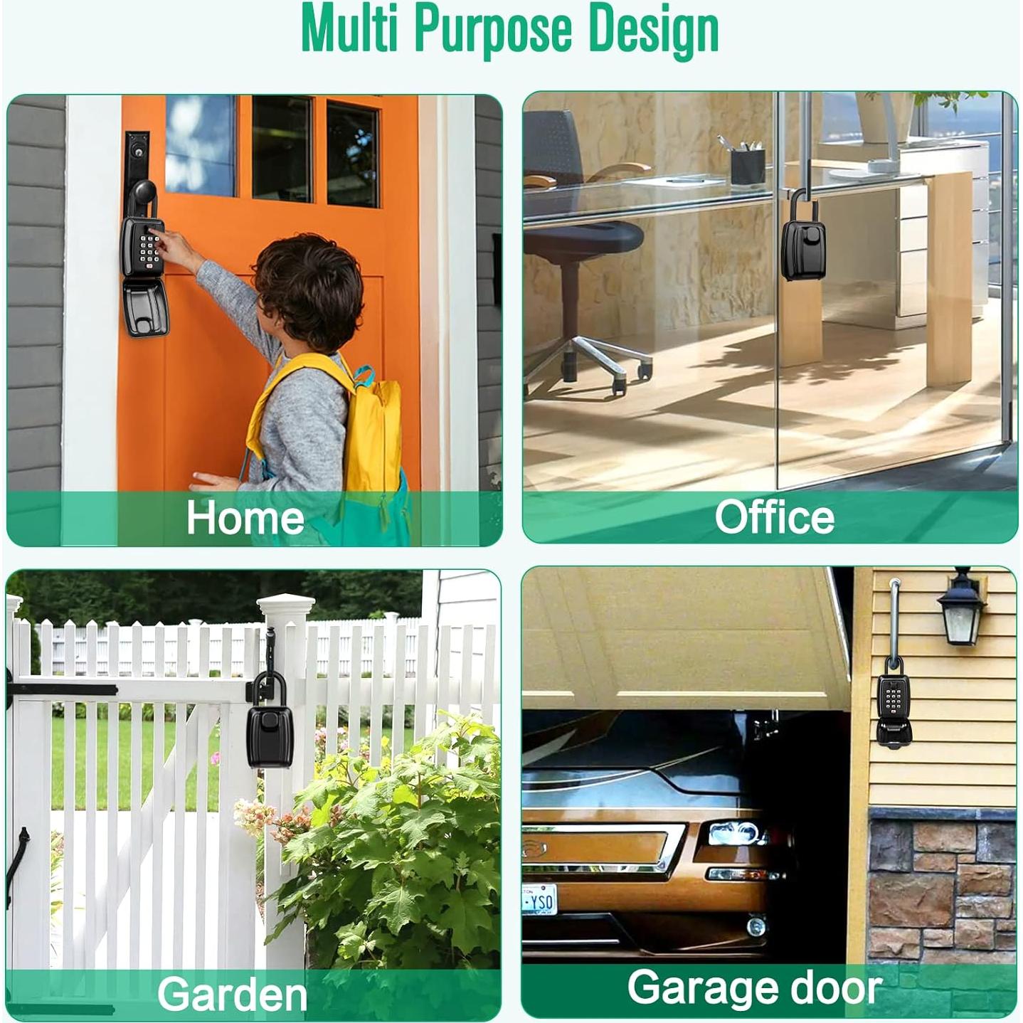Caja de Llave con Combinación HUANLANG Impermeable 12 Dígitos