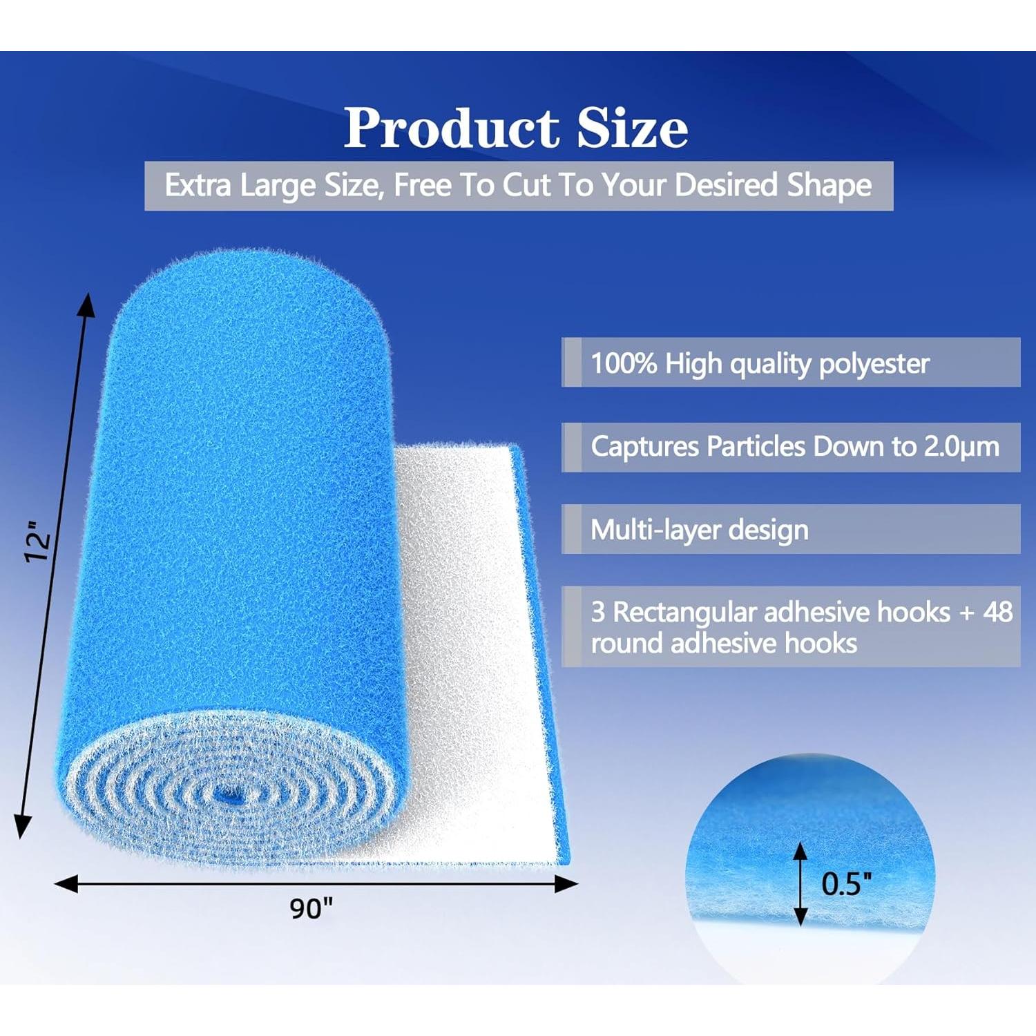 Filtro de Aire Cortable WAWINY 30.48x228.6 cm MERV 8