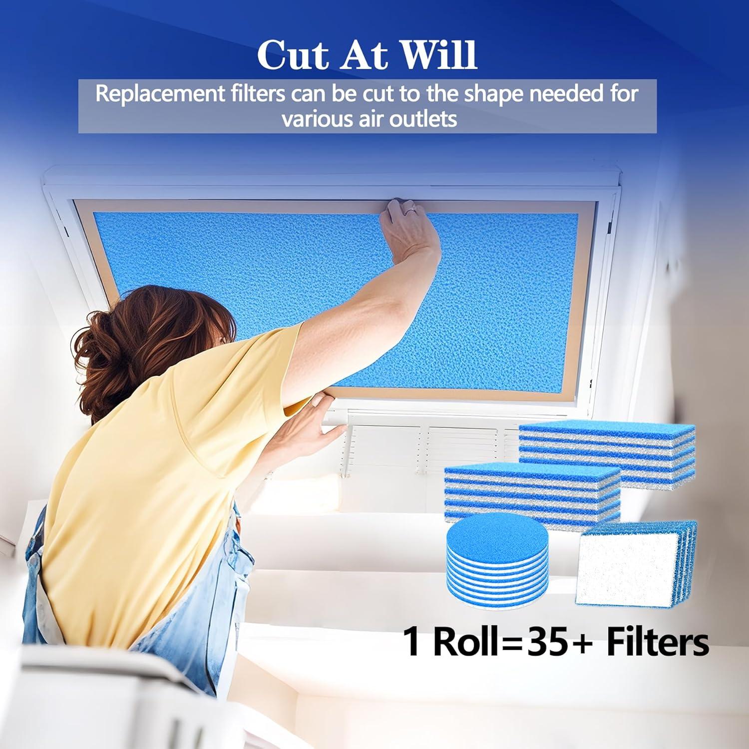 Filtro de Aire Cortable WAWINY 30.48x228.6 cm MERV 8