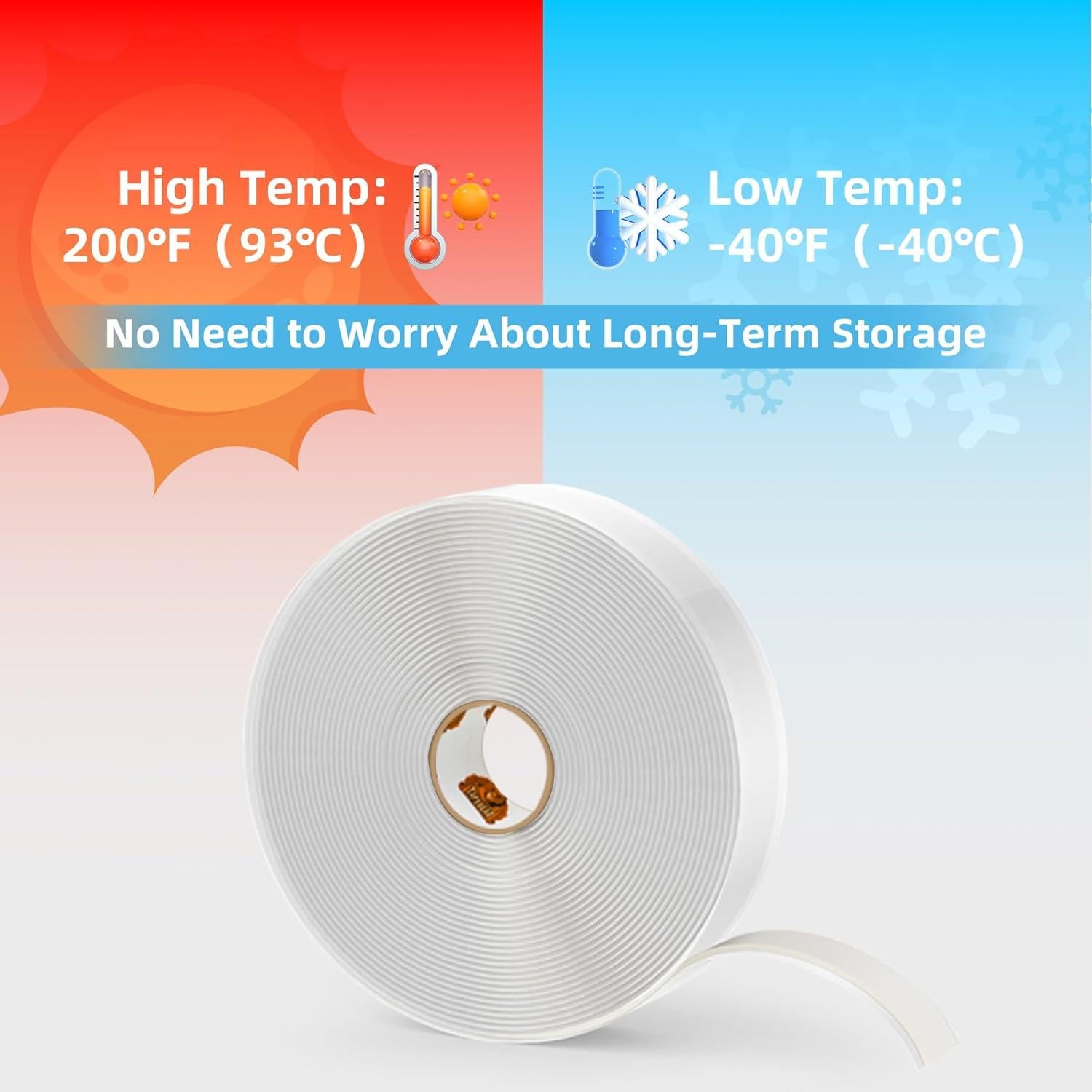 Cinta de Masilla Butílica Negra TAPEBEAR 1,27cm x 9,14m