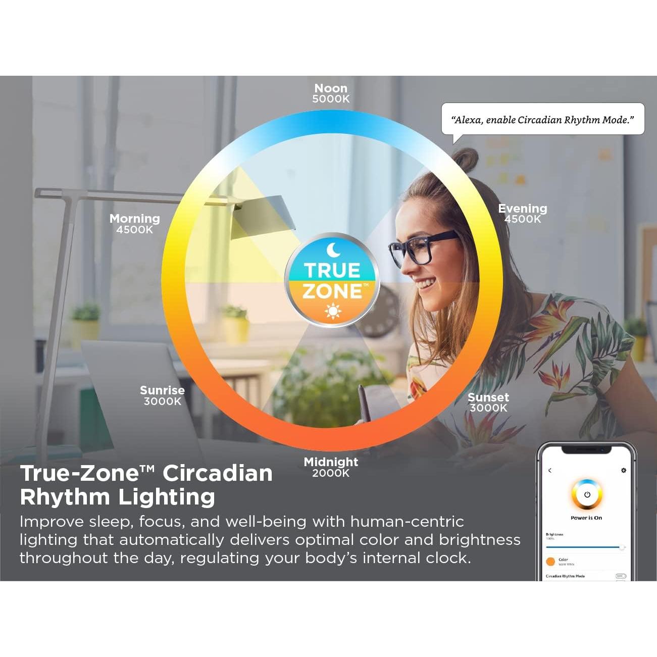 Lámpara de Escritorio Inteligente BLACK+DECKER Verve LED Qi