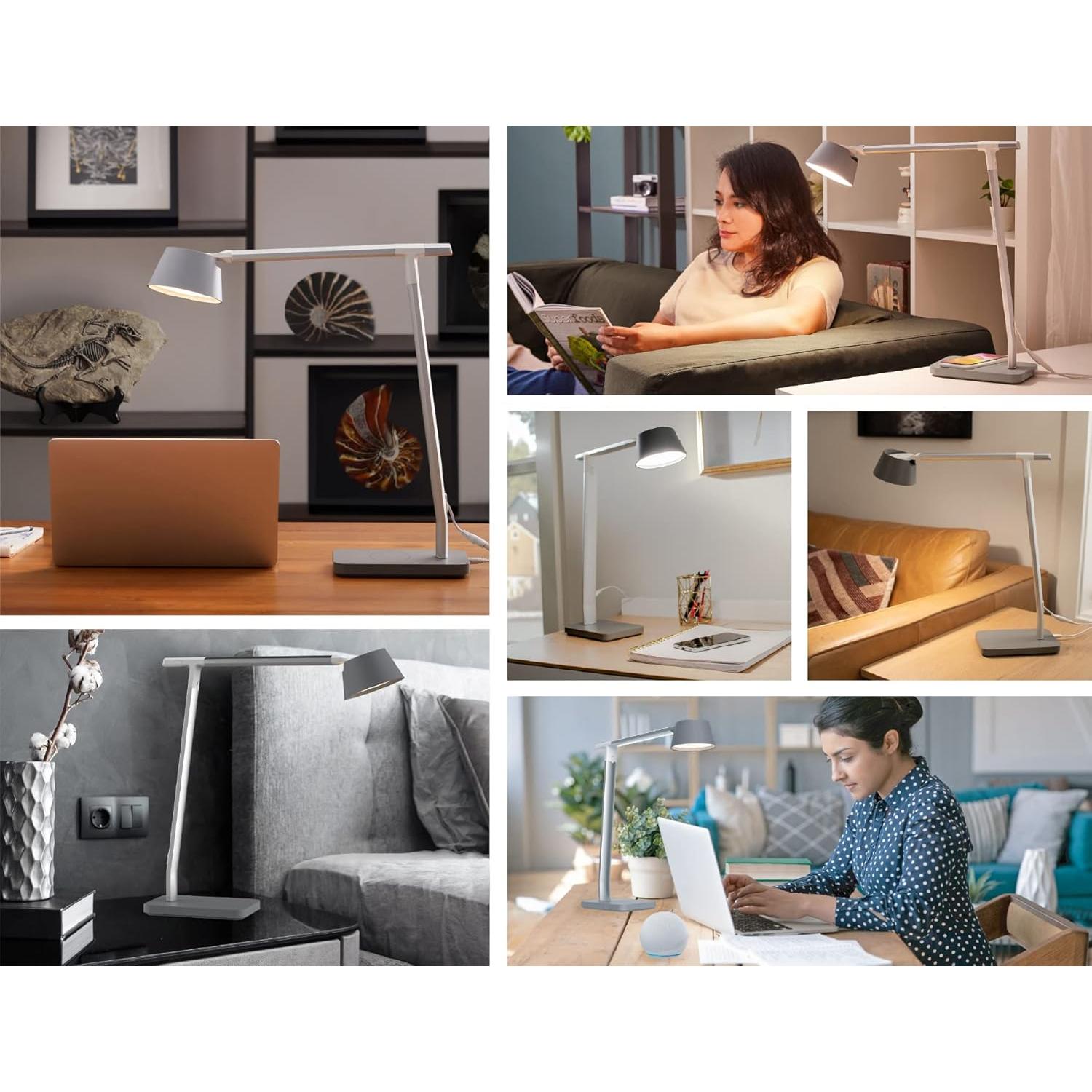 Lámpara de Escritorio Inteligente BLACK+DECKER Verve LED Qi