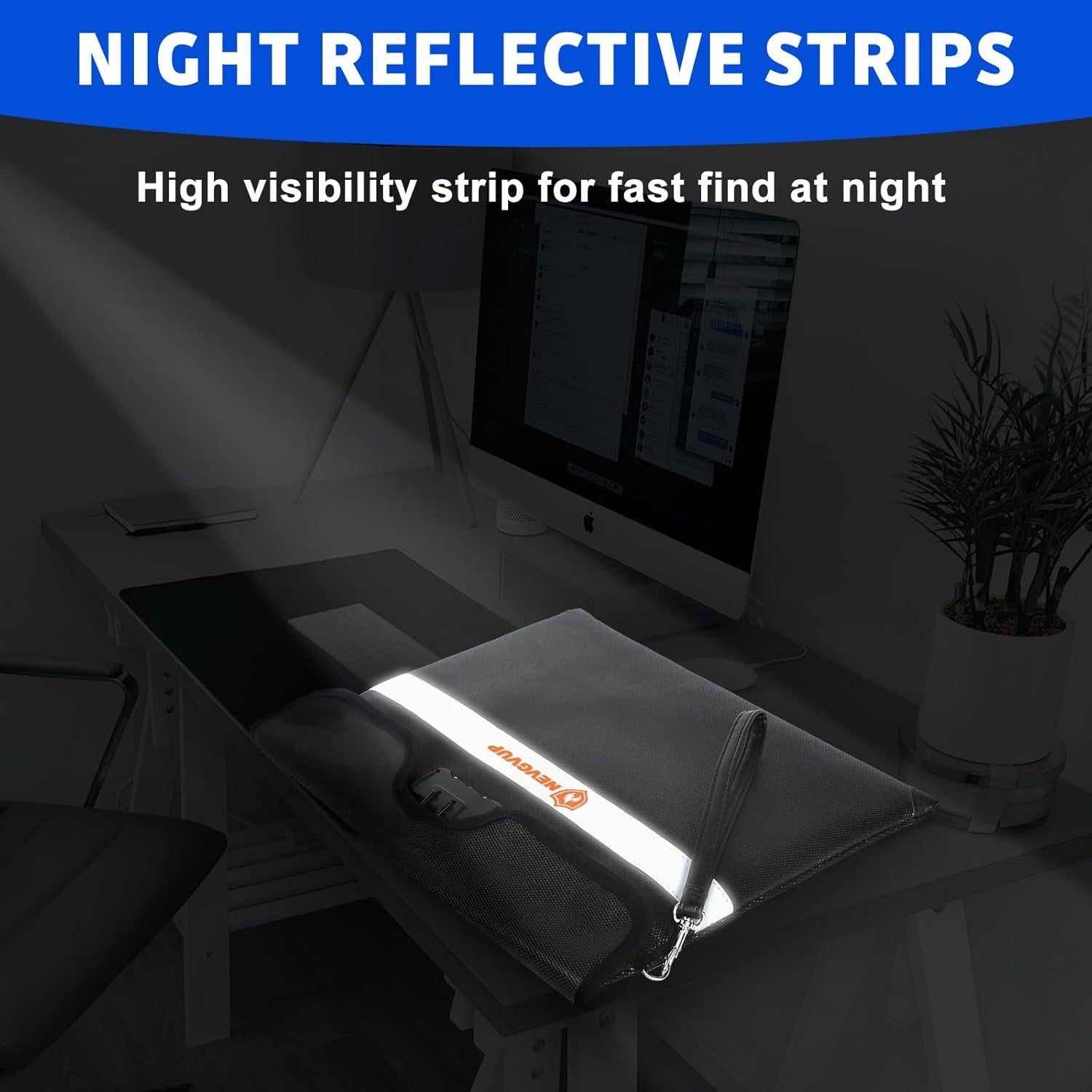 Bolsa a Prueba de Fuego SPVIOQI Grande con Cerradura 6500°F