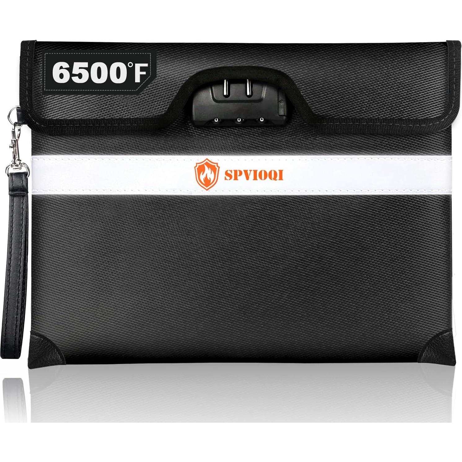 Bolsa a Prueba de Fuego SPVIOQI Grande con Cerradura 6500°F
