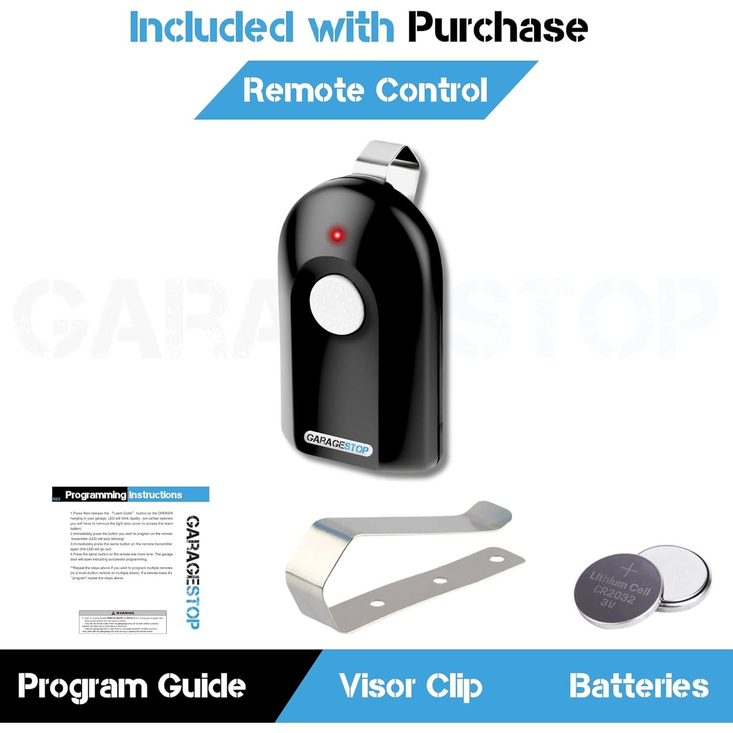 Control Remoto Garage Stop GIT-1 Genie ACSCTG Tipo 1 390Mhz