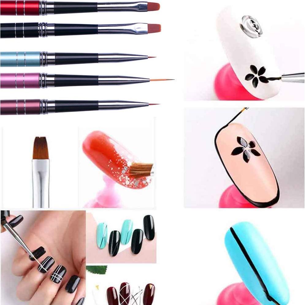Set de 10 Pinceles para Uñas BoutiqueMall-USA - Arte y Diseño