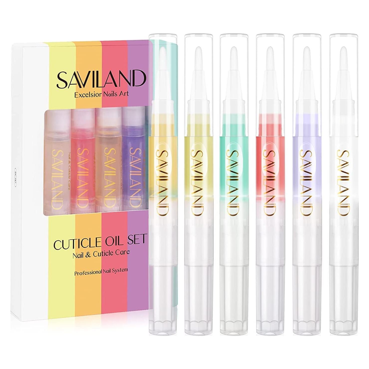 Bolígrafo de Aceite para Cutículas SAVILAND 6PCS 2.36ml