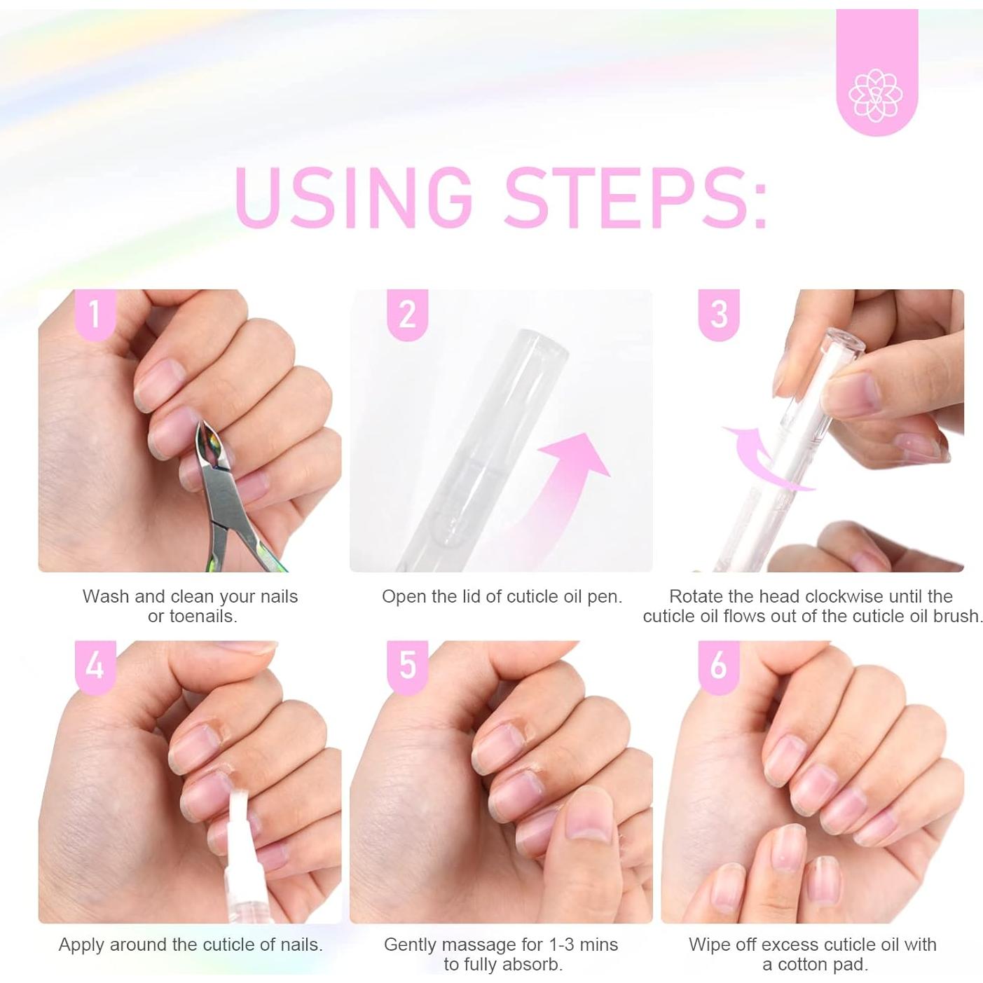 Bolígrafo de Aceite para Cutículas SAVILAND 6PCS 2.36ml