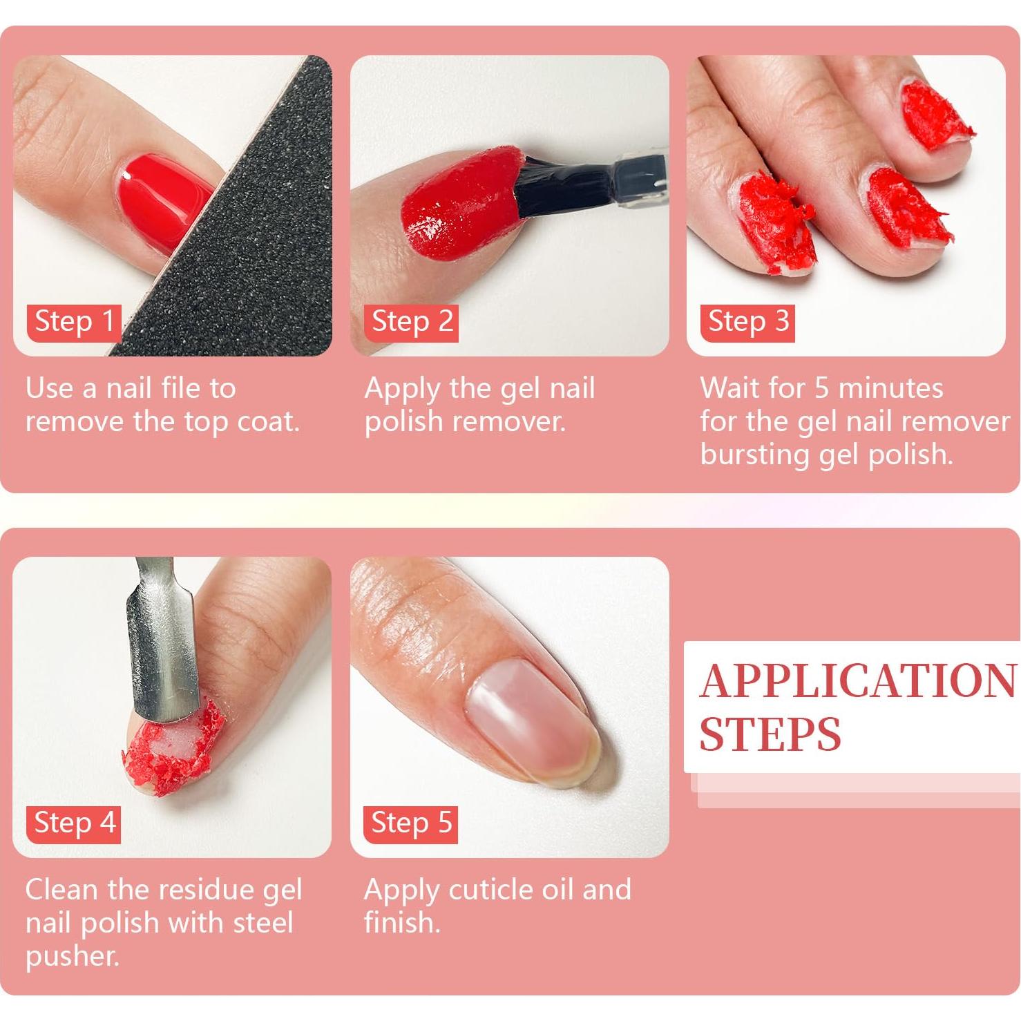 Removedor de Esmalte de Uñas en Gel JODSONE 15ml Rápido