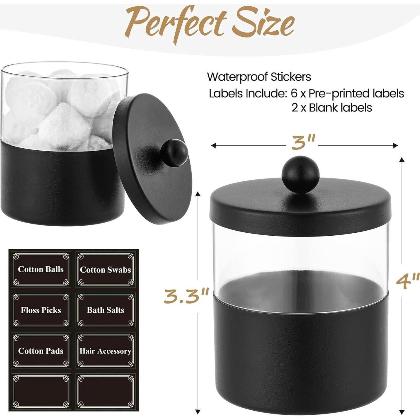 Tarros de Almacenamiento de Acero Inoxidable Gaussra - 2 Piezas