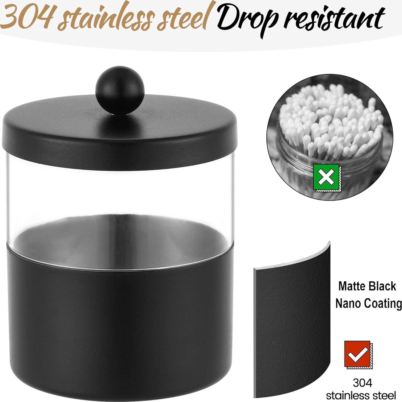 Tarros de Almacenamiento de Acero Inoxidable Gaussra - 2 Piezas