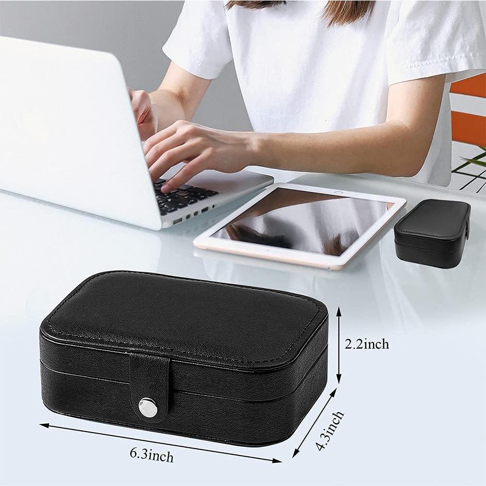 Caja de Joyería de Viaje Hatori Negra, Organizador Compacto