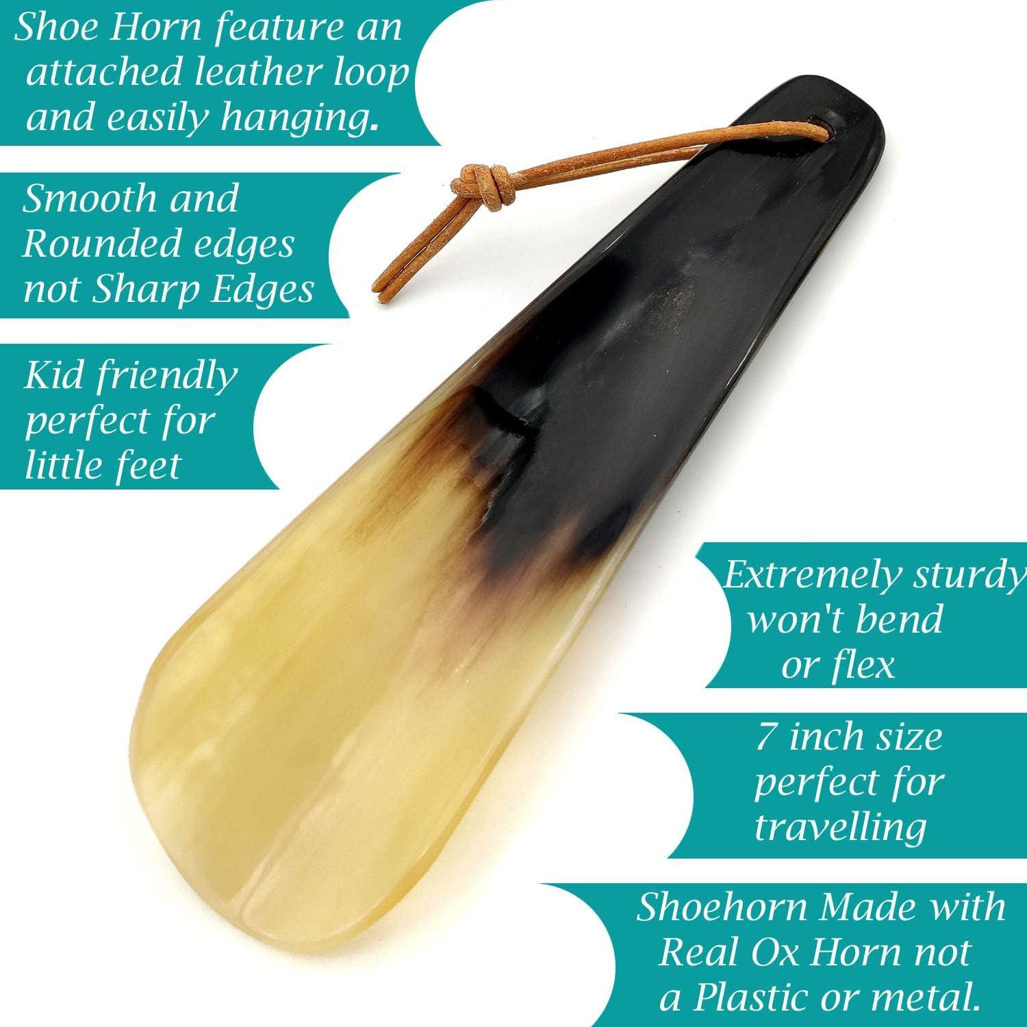 Cuchara para Zapatos 5MOONSUN5 de Cuerno Real 17.78 cm