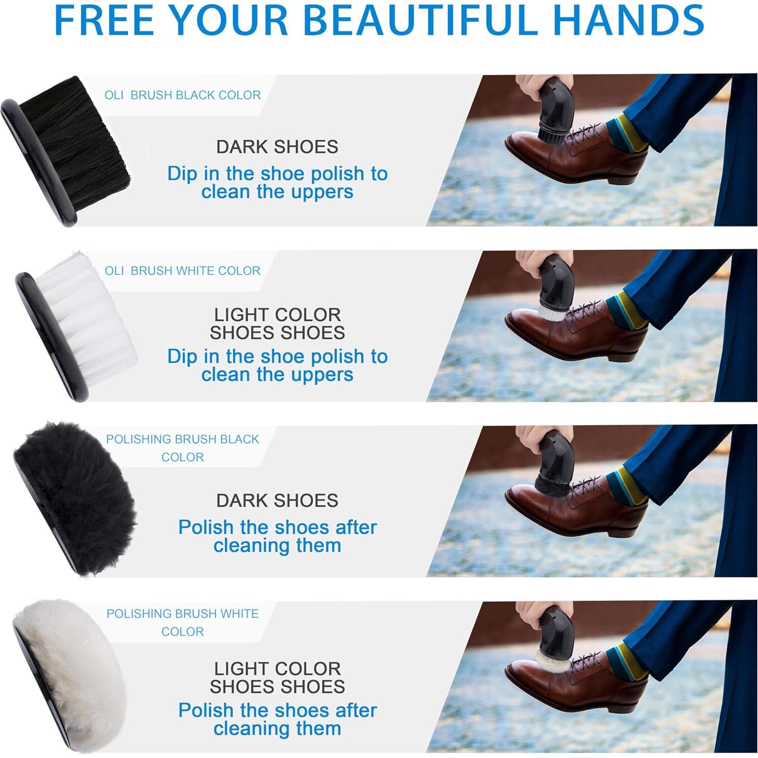 Cepillo Limpiador Eléctrico de Zapatos Sansent 2500 RPM