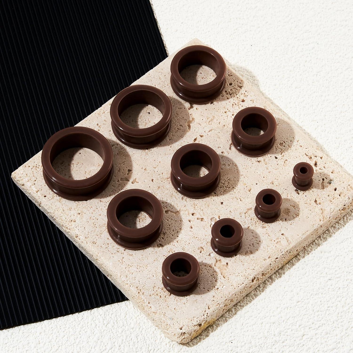 Longbeauty Kit de Túneles de Silicona 20 Piezas 2g-25mm