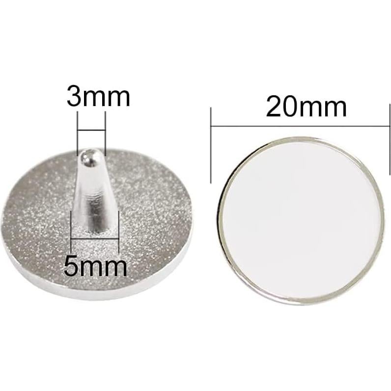 Marcadores de Pelotas de Golf PINMEI 3 Pcs Aleación Zinc Colores