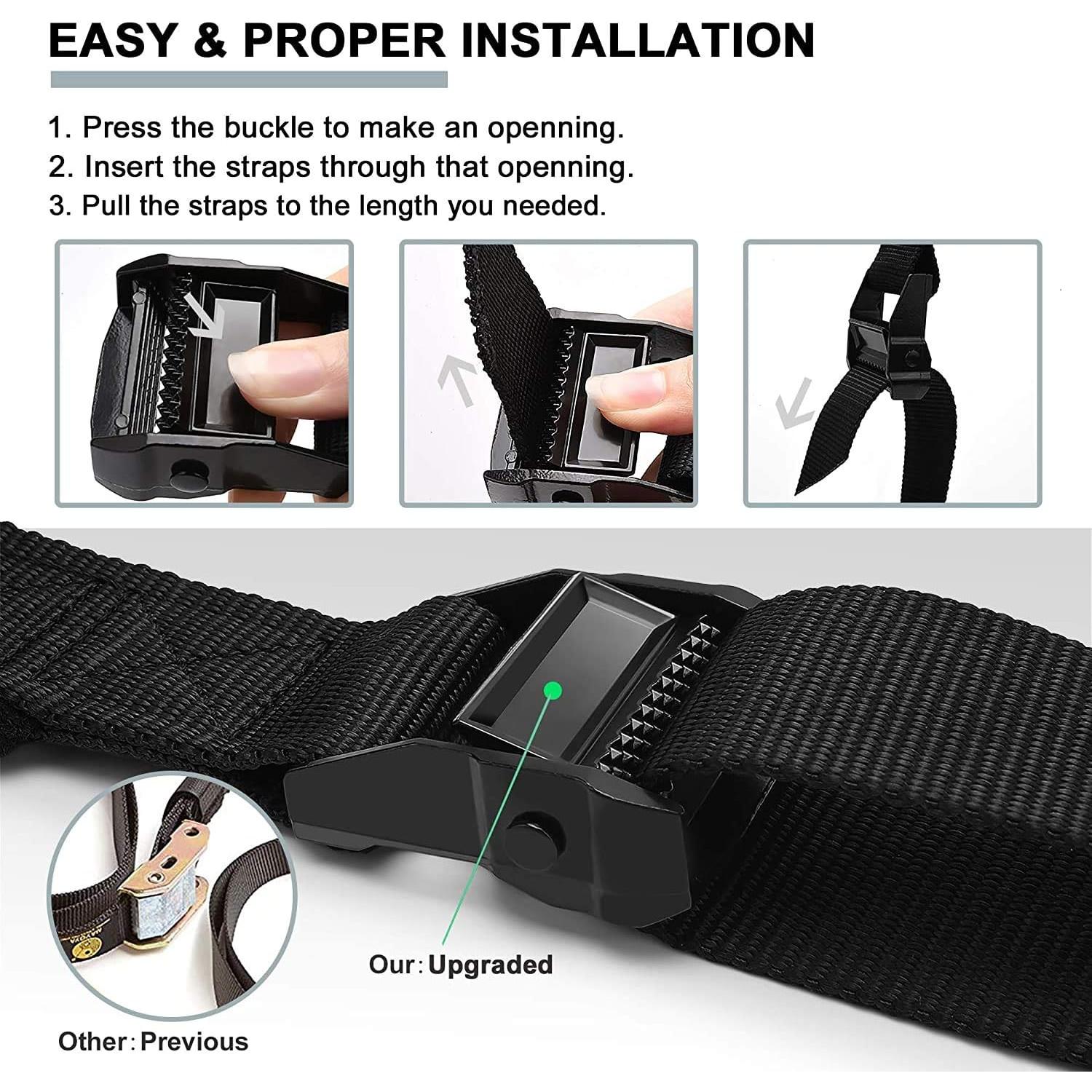 Anillas Gimnásticas PACEARTH 499kg con Correas Ajustables 4.5m