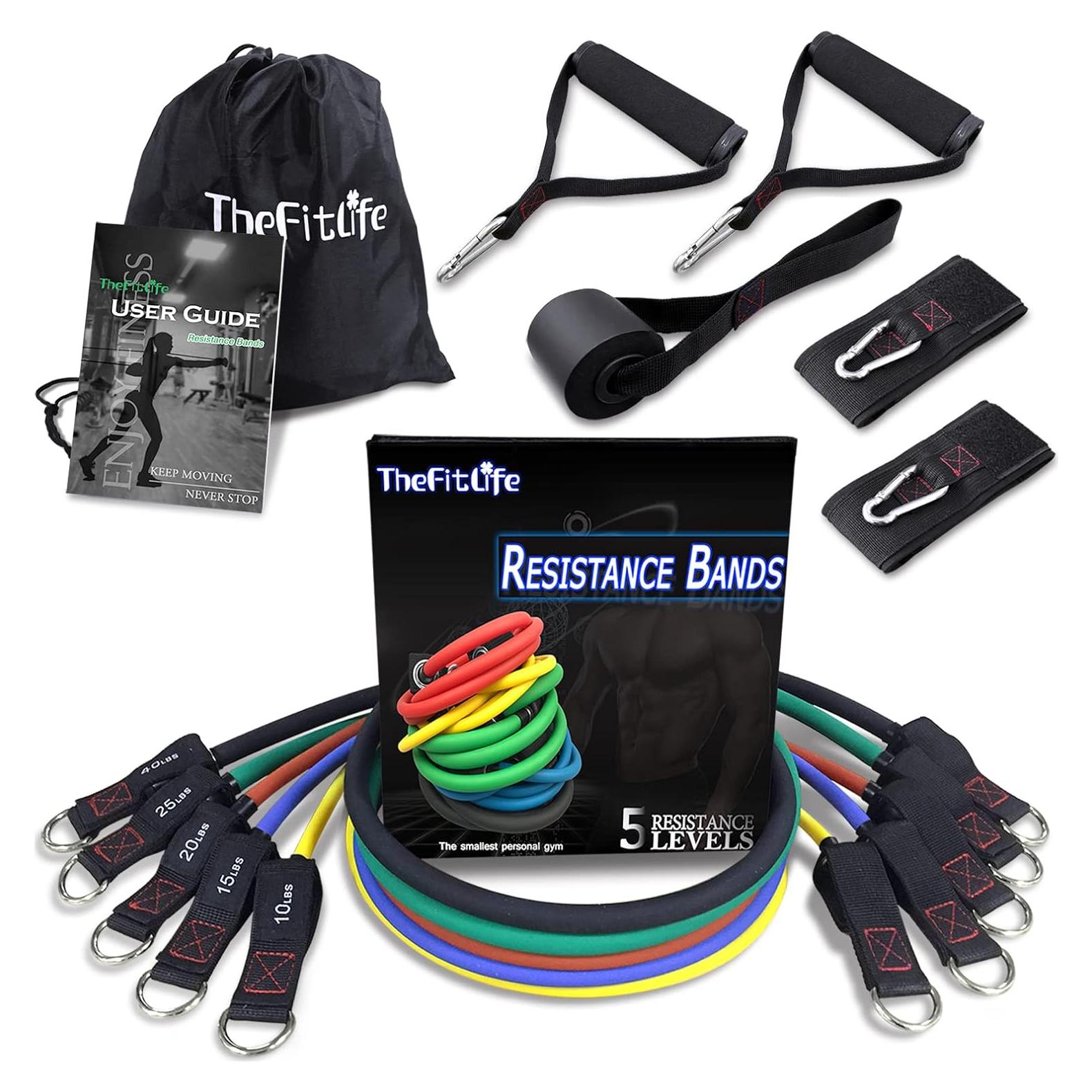 Bandas de Resistencia TheFitLife TFL-Resbands 10-110 lbs