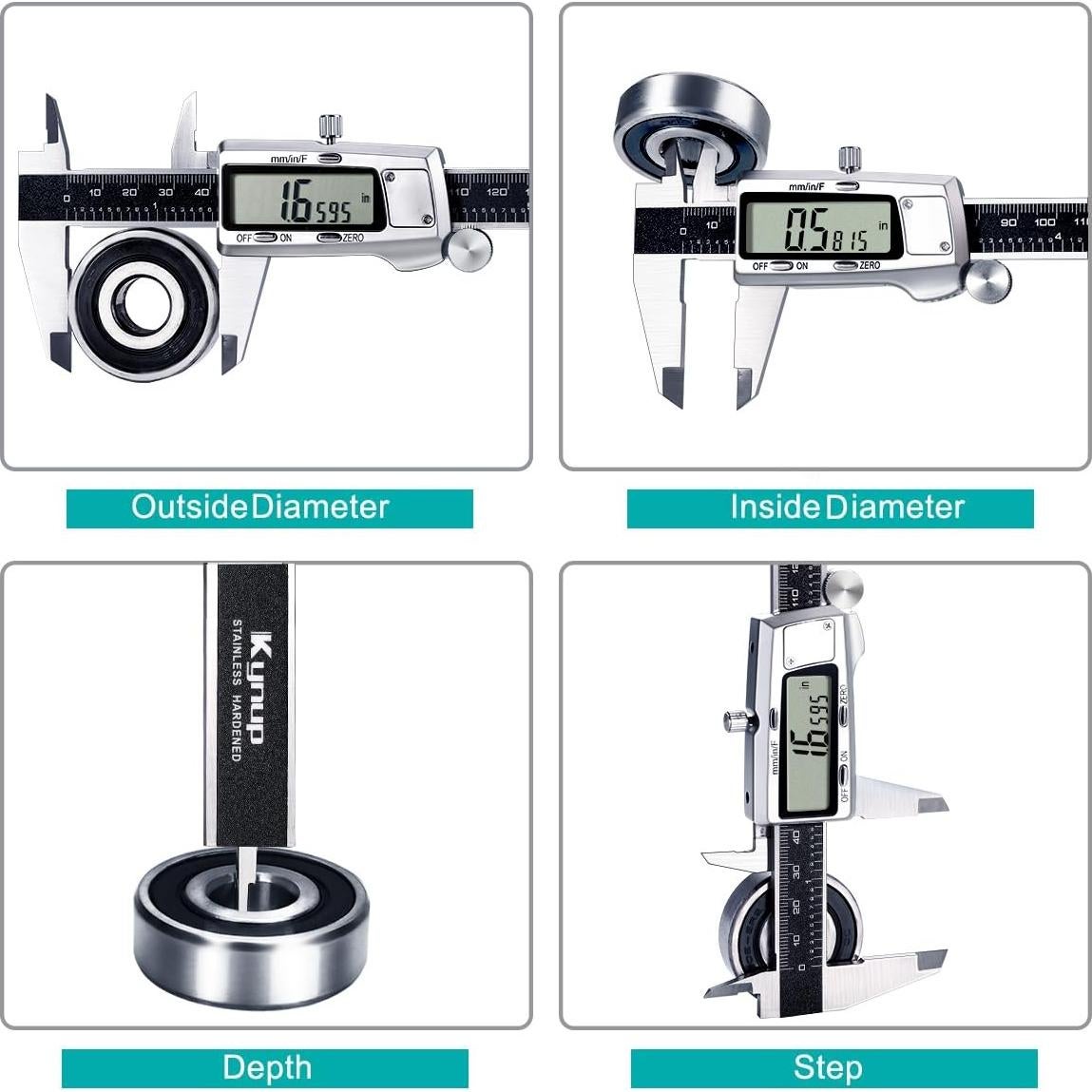 Calibrador Digital Kynup KY-21B 150 mm Acero Inoxidable