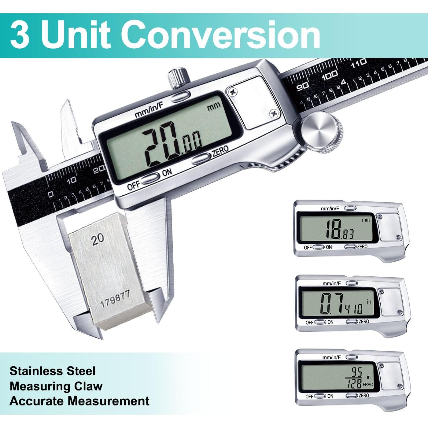 Calibrador Digital Kynup KY-21B 150 mm Acero Inoxidable