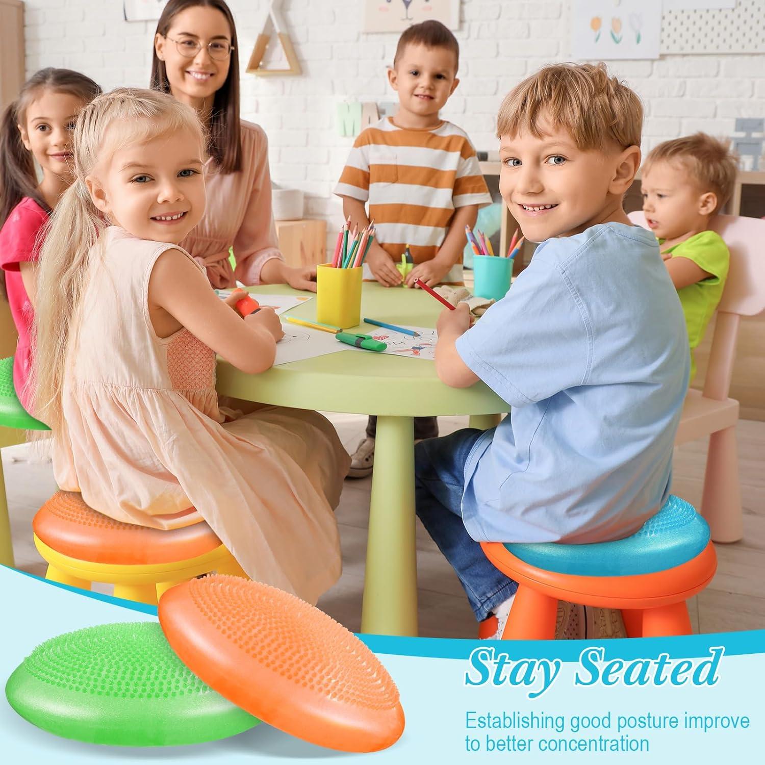 Cojín Sensorial Libima 4 Pcs Balanceo 33 cm PVC Multicolor