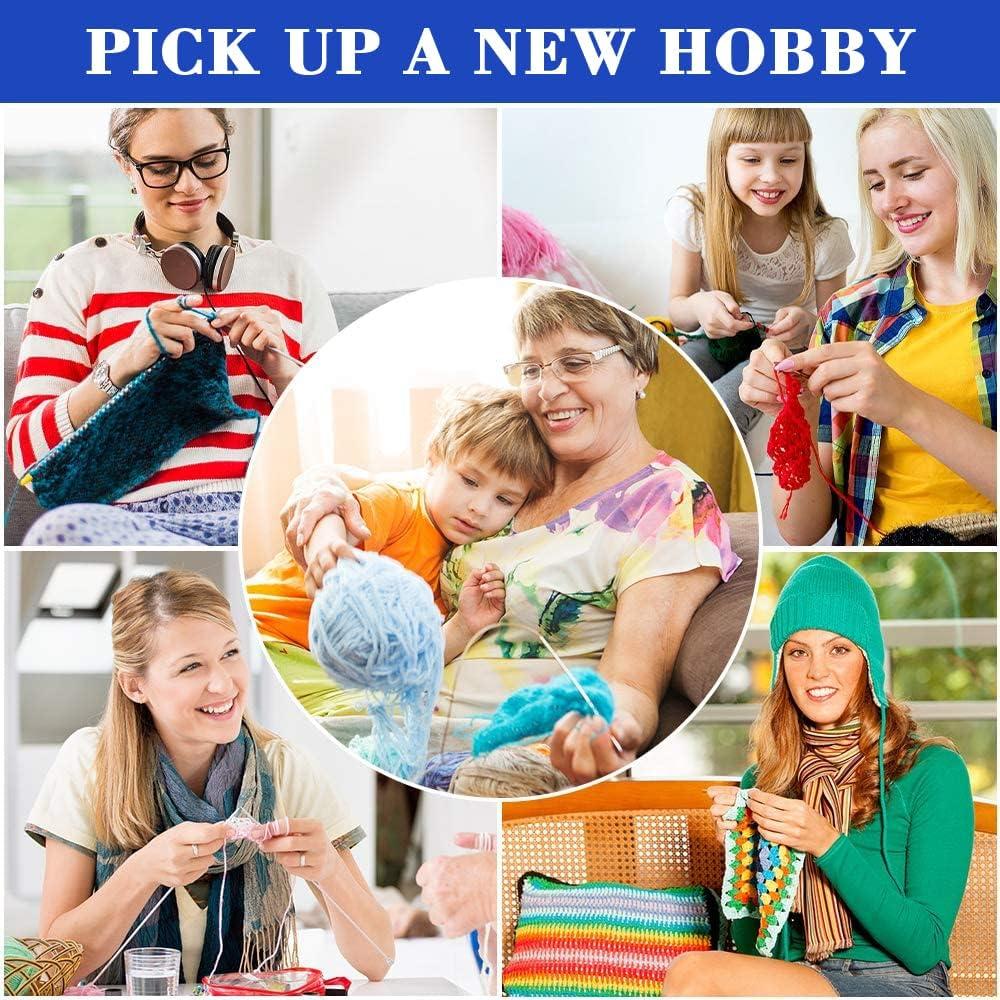 Set de Ganchillos Inscraft 82 Piezas con Mangos Ergonómicos