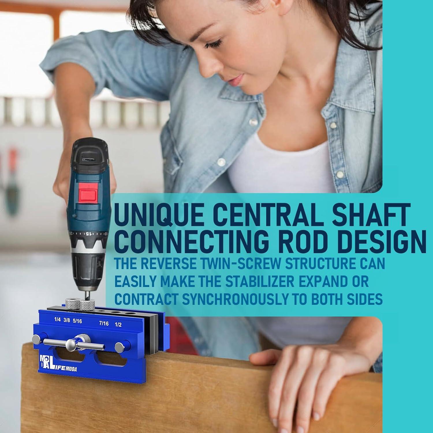 Kit de Plantilla de Alineación Automática LIFEMODA - Taladro Ajustable