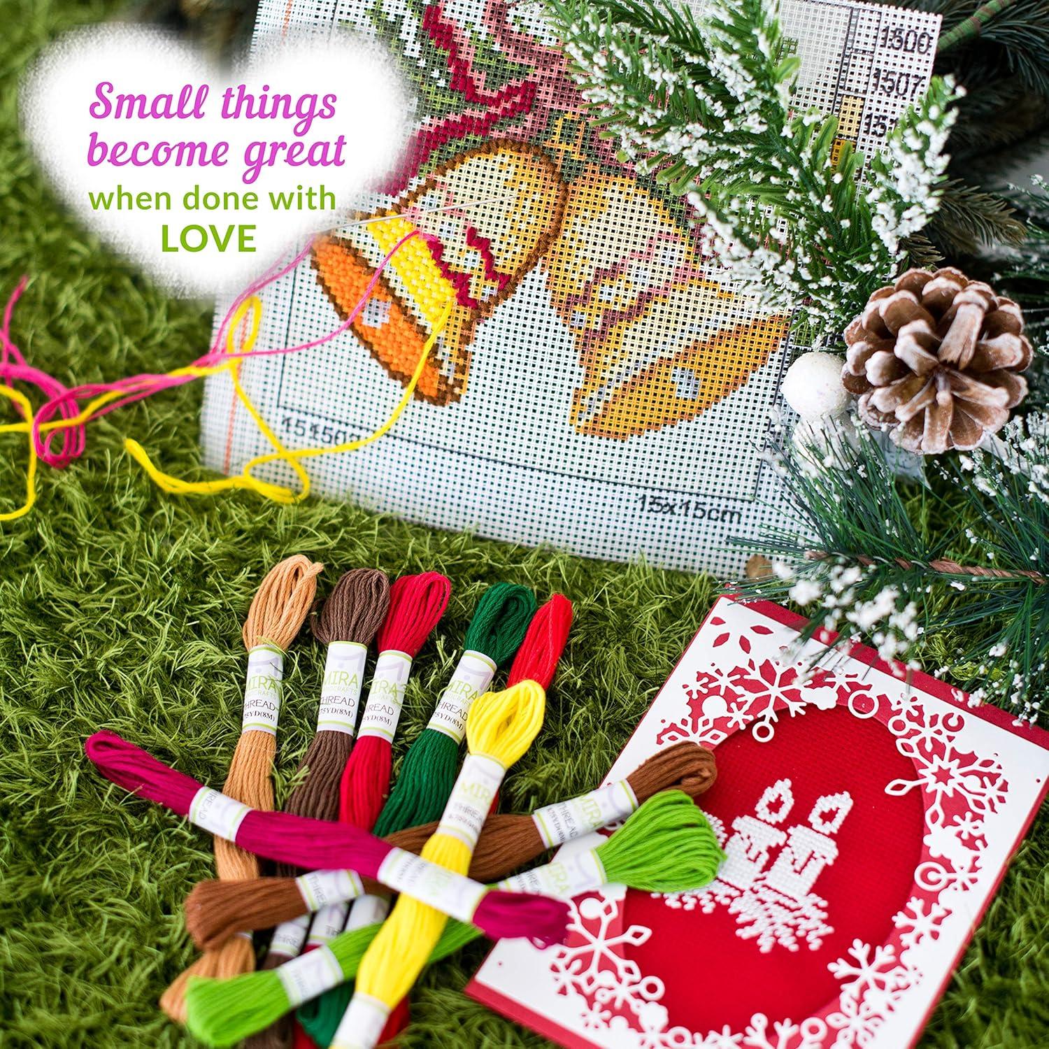 Kit de Hilo de Bordado Arcoíris Mira HandCrafts - 105 Madejas