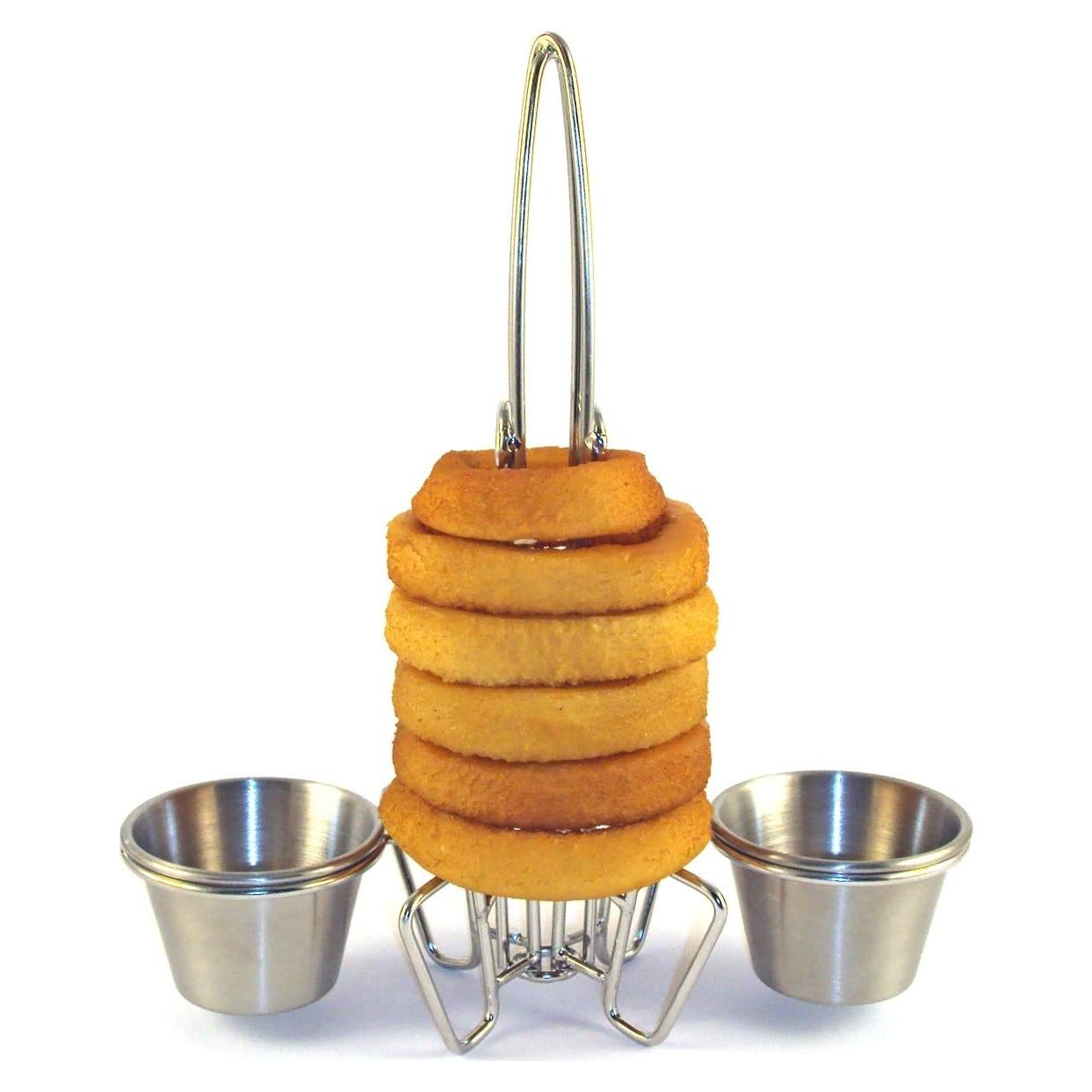 Torre de Aros de Cebolla G.E.T. 4-982029 con Soportes para Salsa