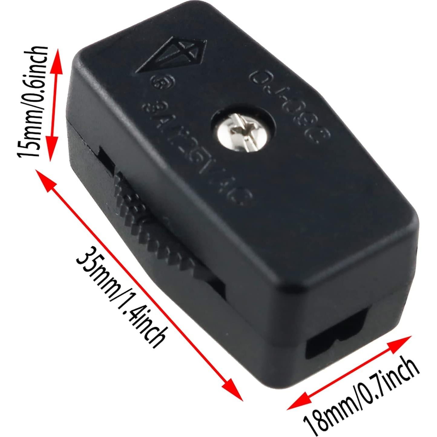 Interruptor Rotativo Inline AXLIZER para Cable de Lámpara 18/2