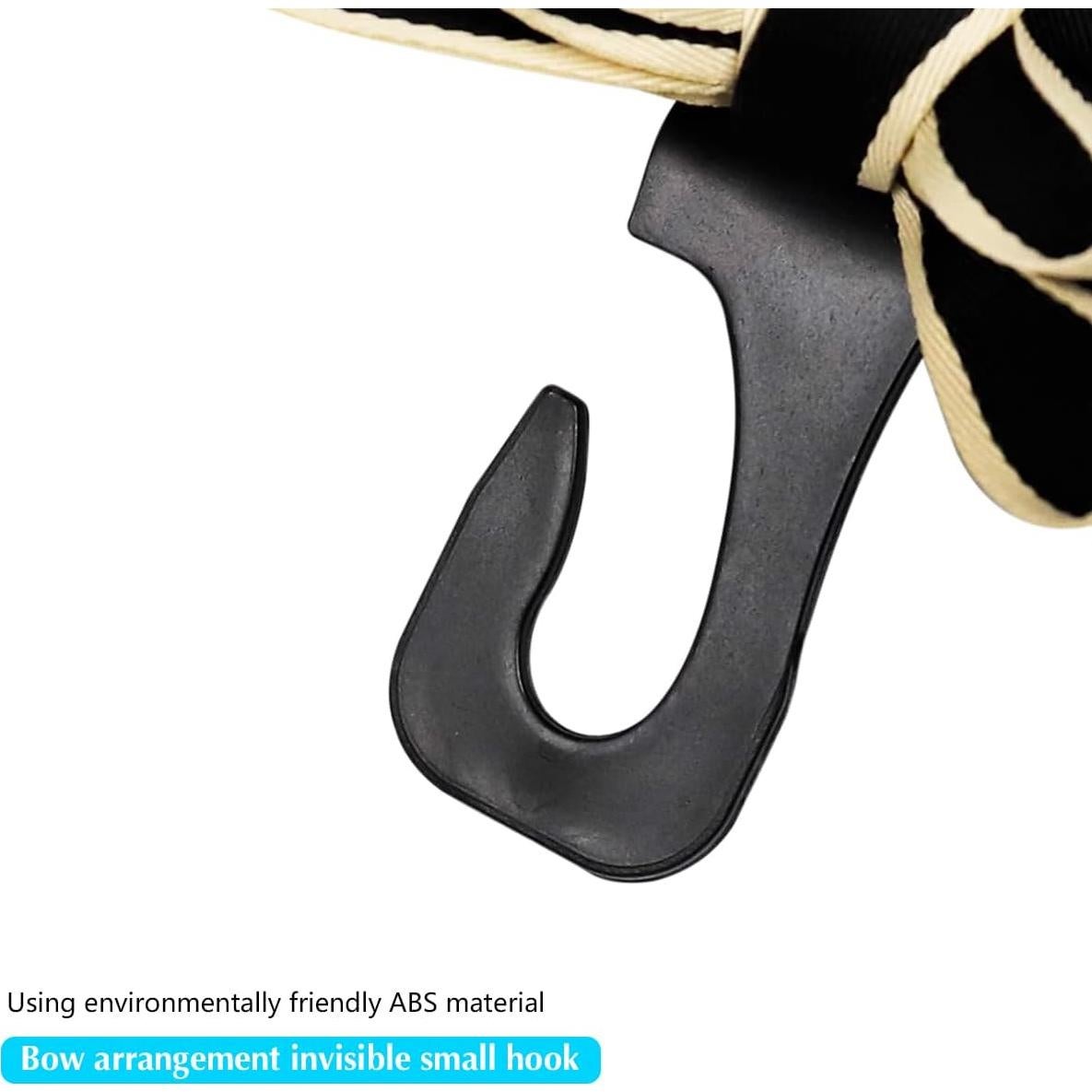 Ganchos para reposacabezas de coche Mandark - 2 piezas, negro