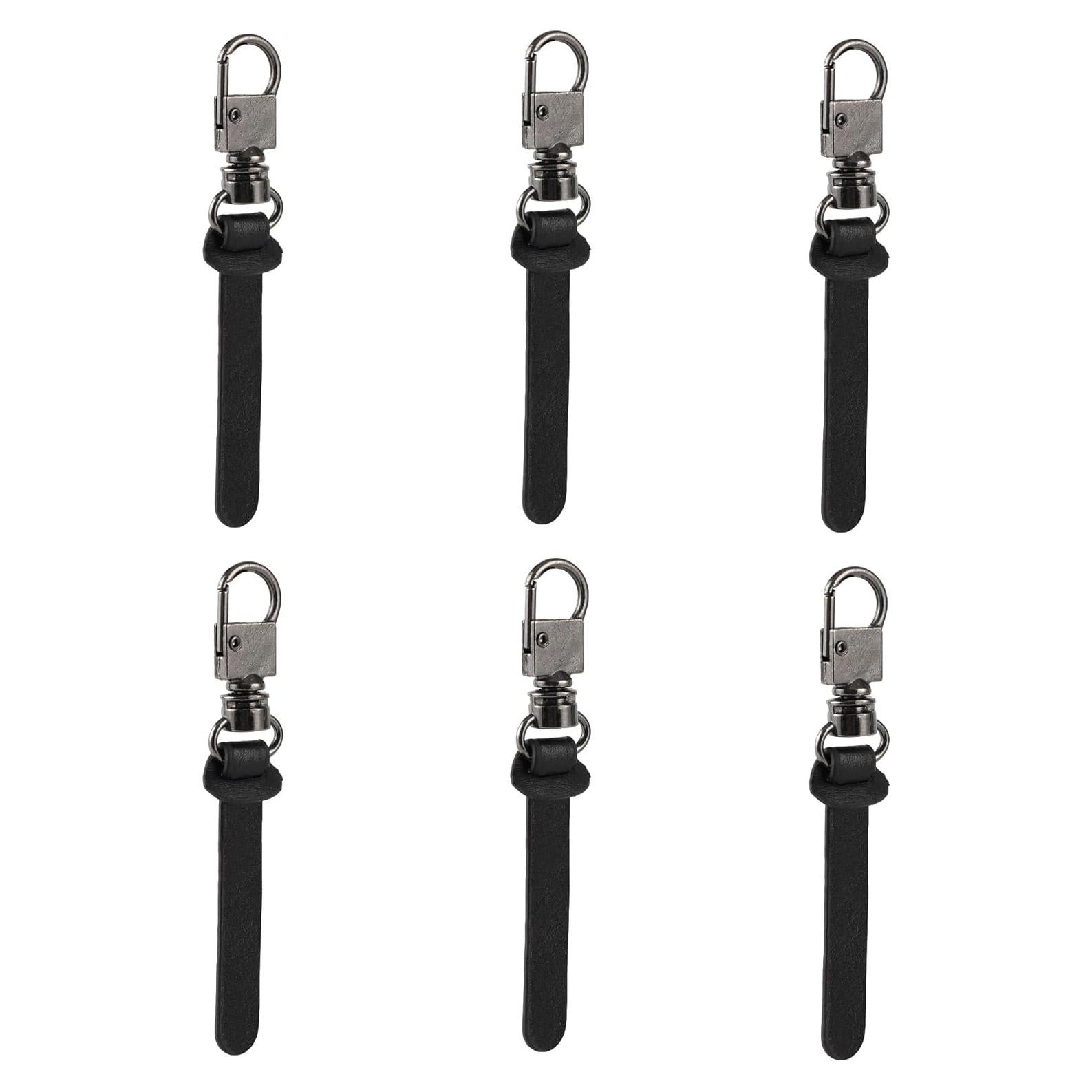 Tiradores de Cremallera Deoward con Mango de Cuero - 6 PCS