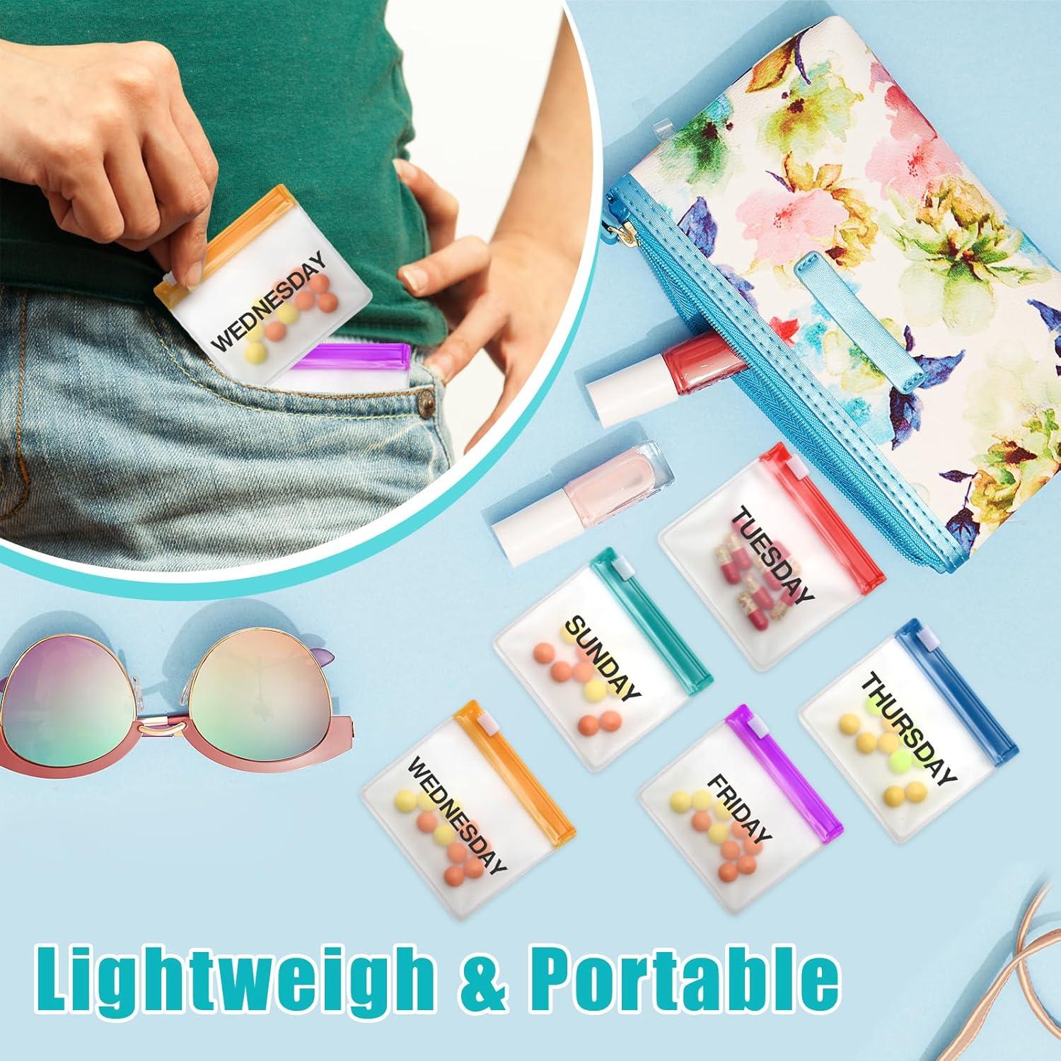 Bolsas de Píldoras Reutilizables Anglecai 35 Unidades 75x75mm