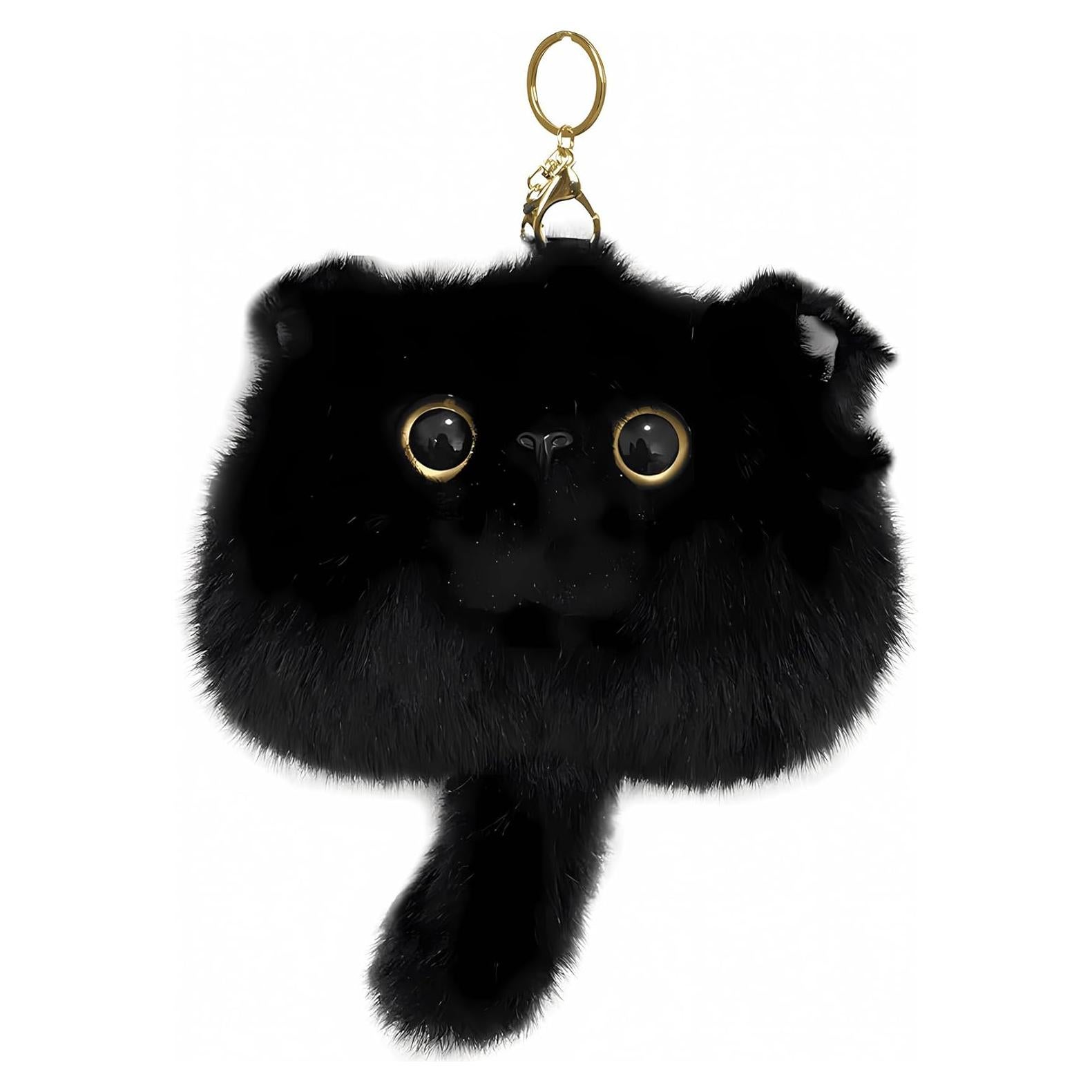 Monedero de Peluche de Gato HUIJUFU 16x22 cm Kawaii