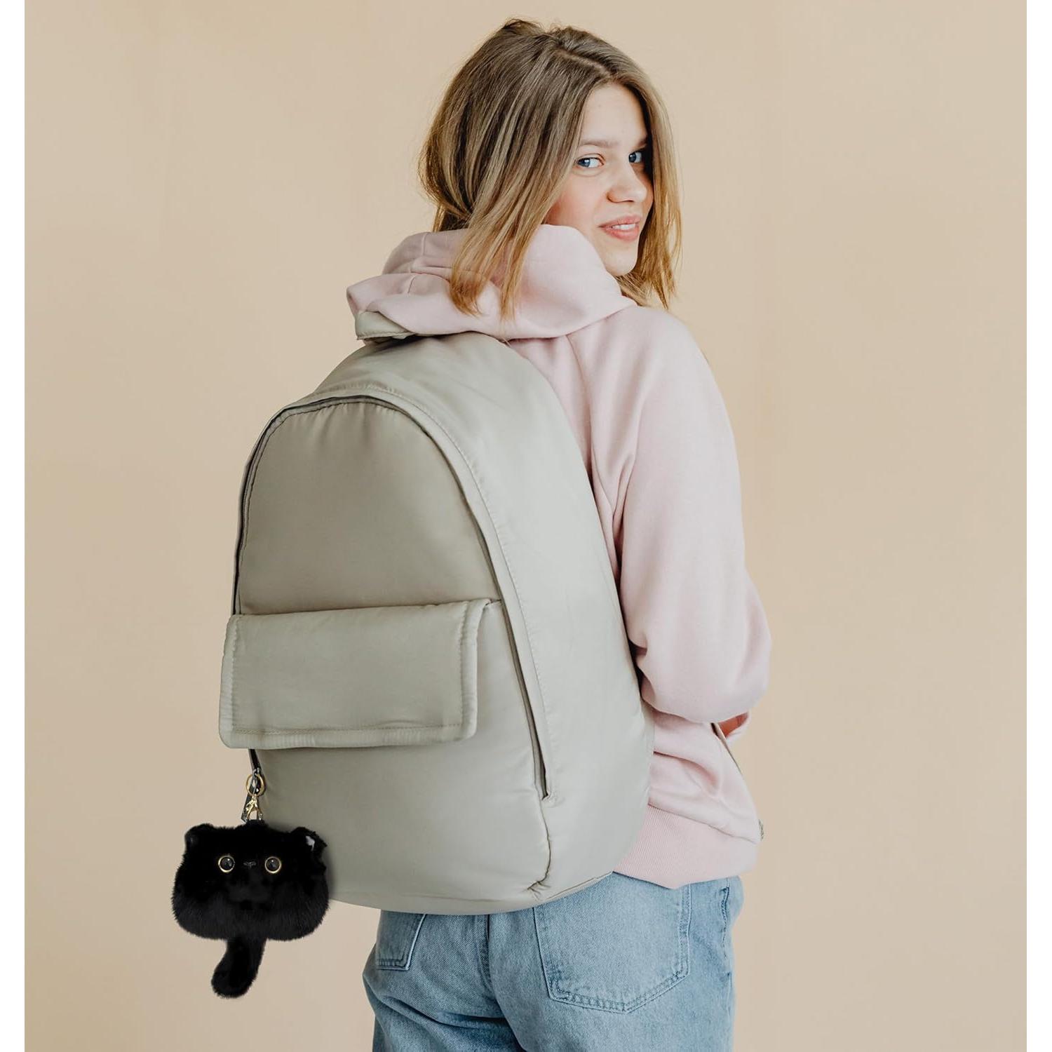 Monedero de Peluche de Gato HUIJUFU 16x22 cm Kawaii