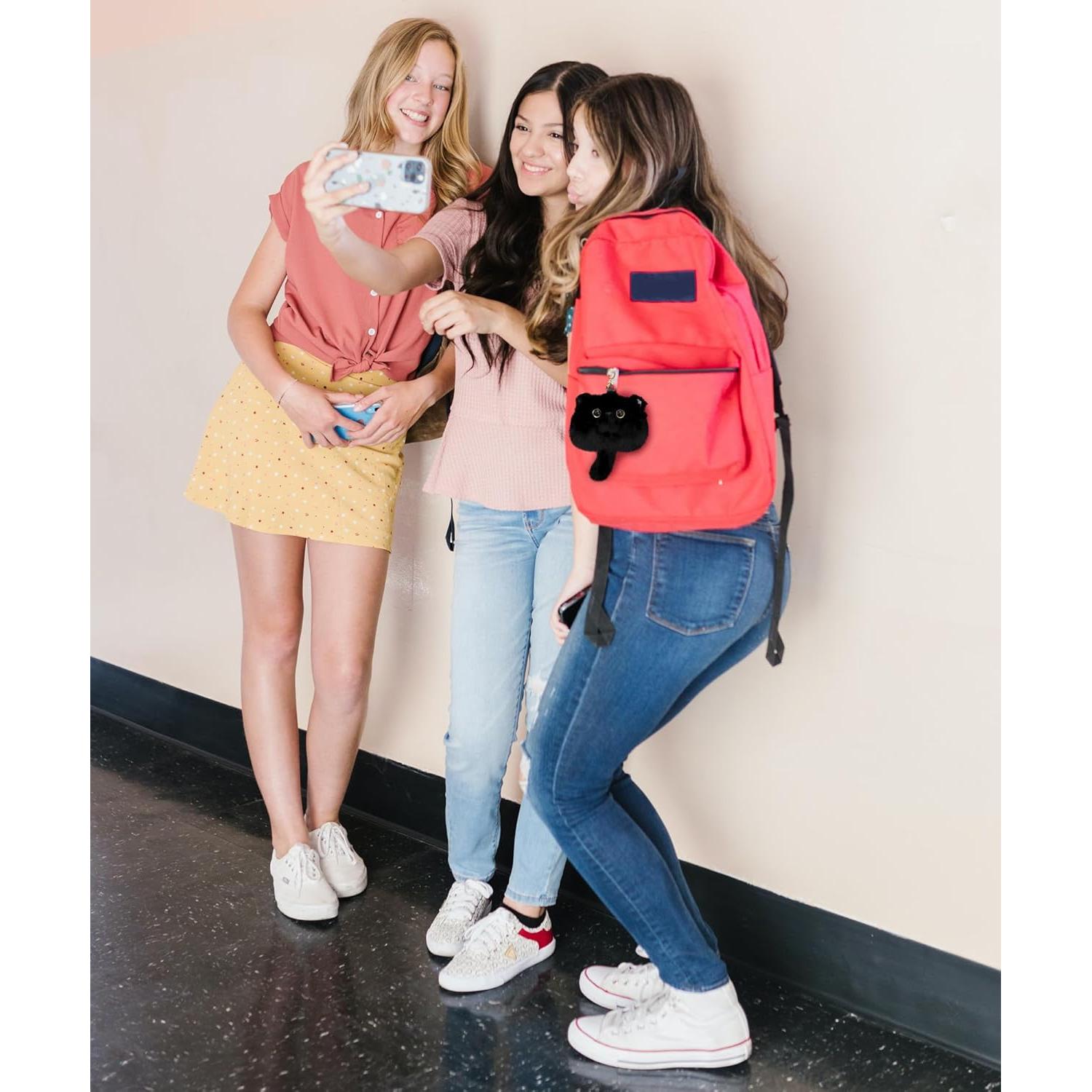 Monedero de Peluche de Gato HUIJUFU 16x22 cm Kawaii