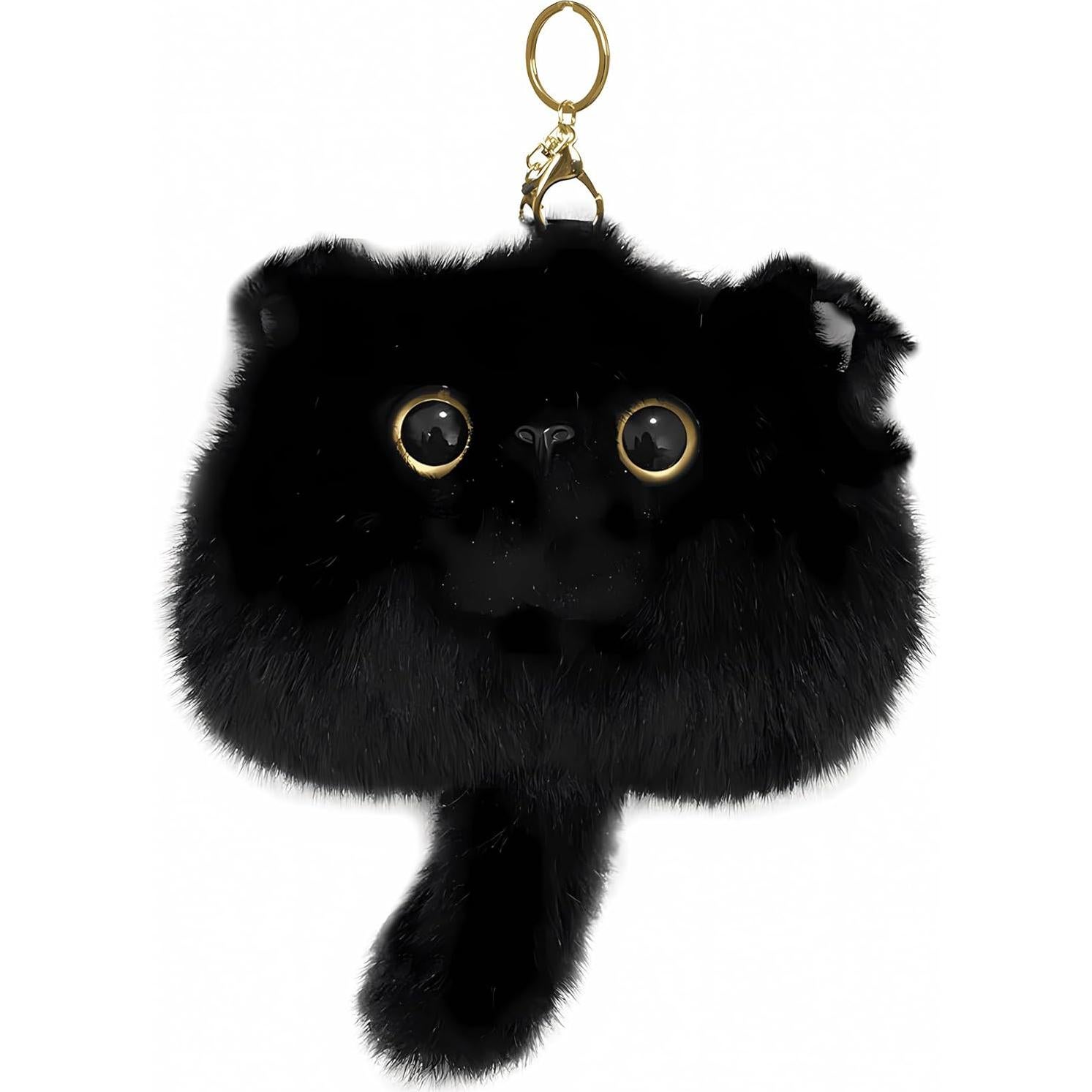 Monedero de Peluche de Gato HUIJUFU 16x22 cm Kawaii