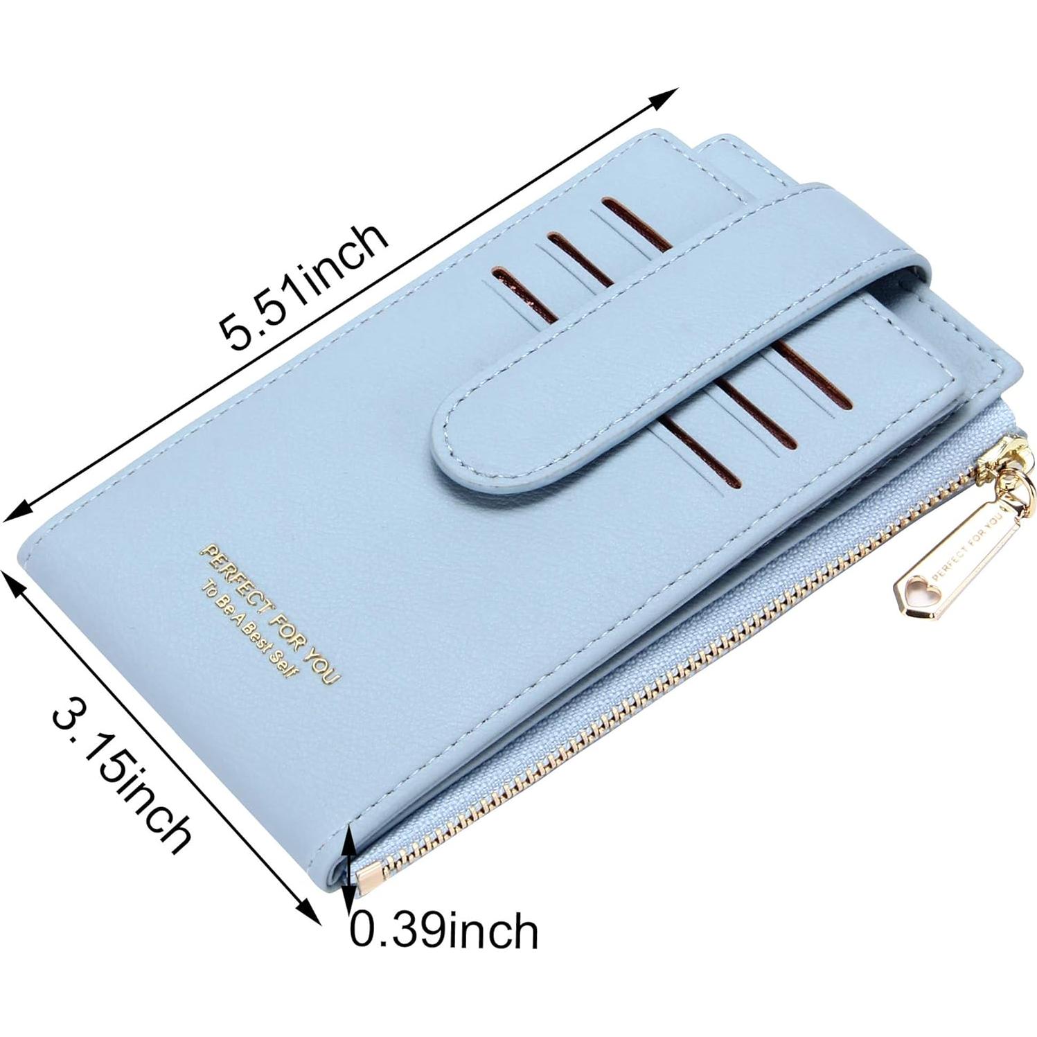 Billetera Delgada RFID Badiya para Mujeres - 9 Ranuras Tarjetas