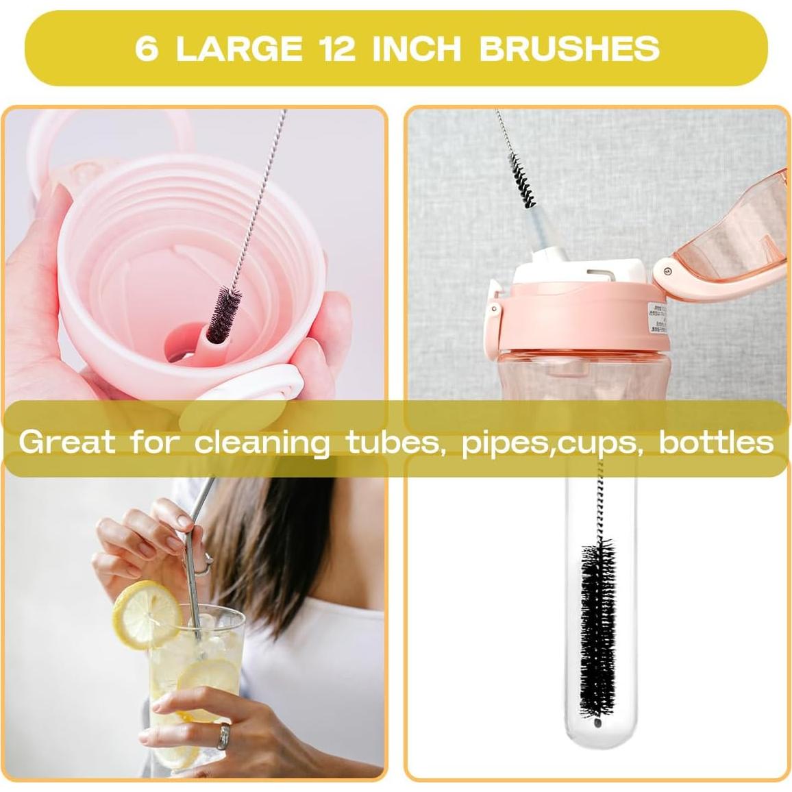 Juego de Cepillos Limpiadores de Pajitas 6 Piezas FAMILIA DE CEPILLOS